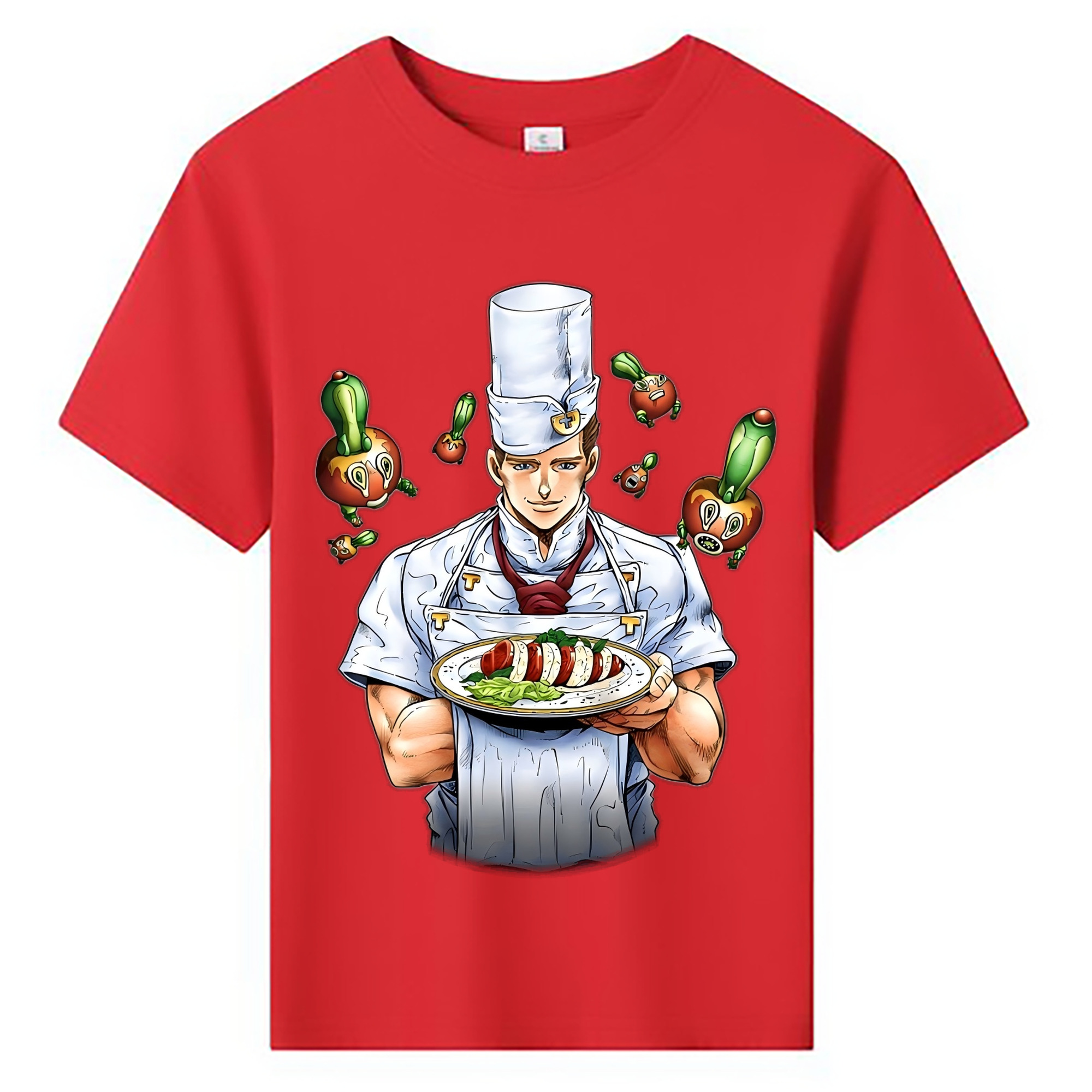 （画像用） ジョジョの奇妙な冒険 Tonio Trussardi JoJo's Bizarre Adventure トニオ?トラッサルディ 綿100％キッズTシャツ（フロントプリント）