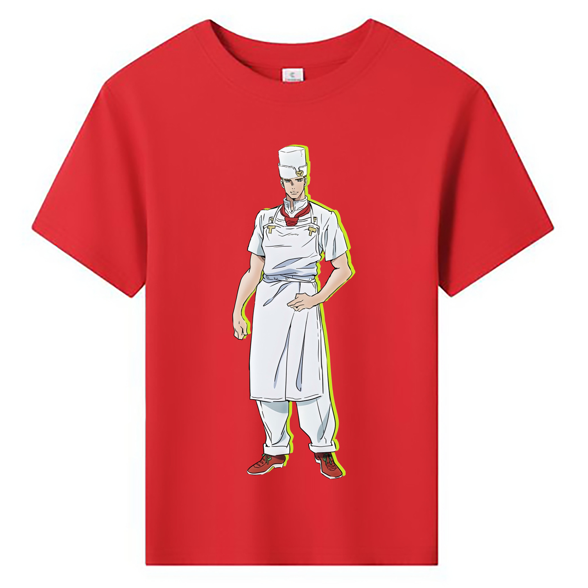 （画像用） ジョジョの奇妙な冒険 Tonio Trussardi JoJo's Bizarre Adventure トニオ?トラッサルディ 綿100％キッズTシャツ（フロントプリント）