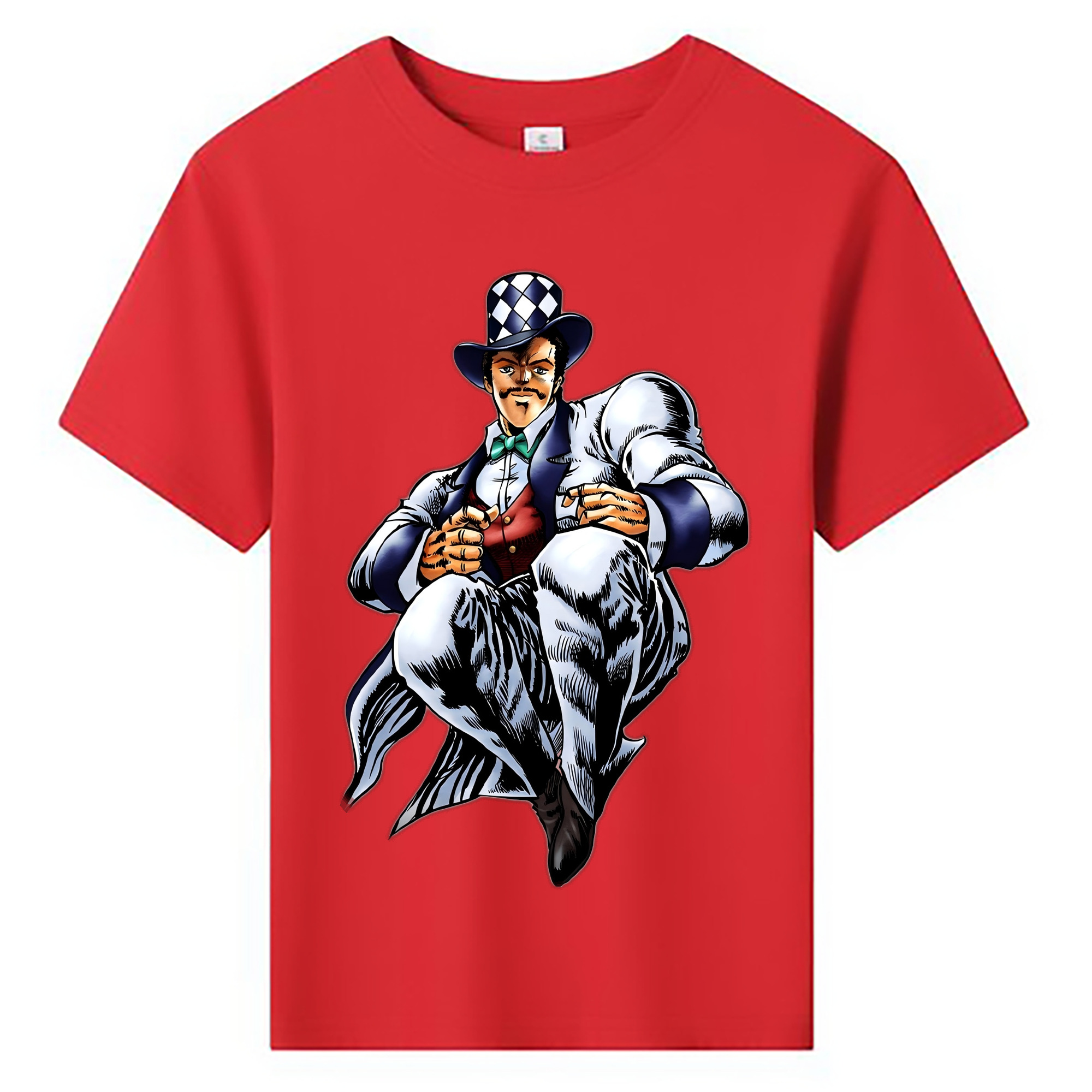 （画像用） ジョジョの奇妙な冒険 ウィル?アントニオ?ツェペリ JoJo's Bizarre Adventure Will Anthonio Zeppeli 綿100％キッズTシャツ（フロントプリント）