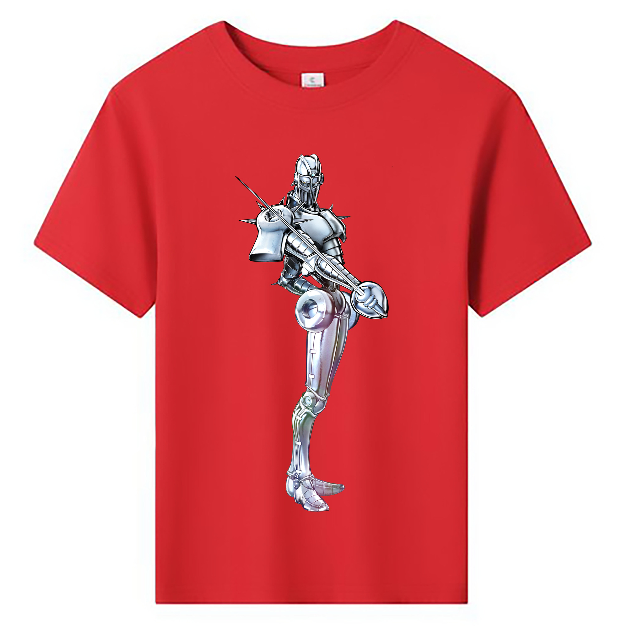 （画像用） ジョジョの奇妙な冒険 ジャン＝ピエール?ポルナレフ JoJo's Bizarre Adventure Jan Pierre Polnareff 綿100％キッズTシャツ（フロントプリント）