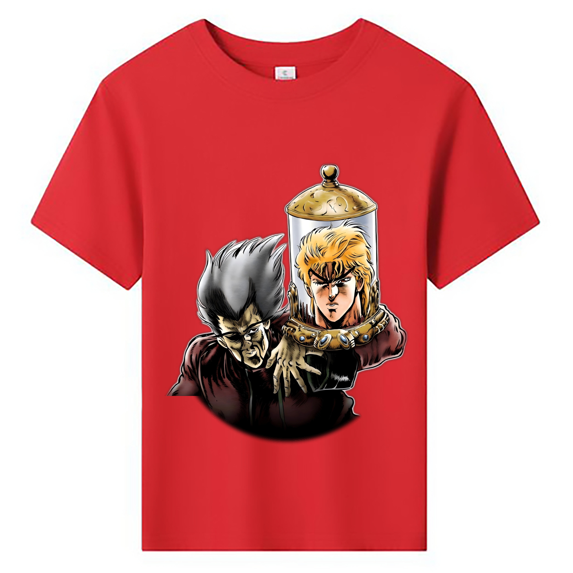 （画像用） ジョジョの奇妙な冒険 ディオ?ブランドー JoJo's Bizarre Adventure Dio Brando 綿100％キッズTシャツ（フロントプリント）