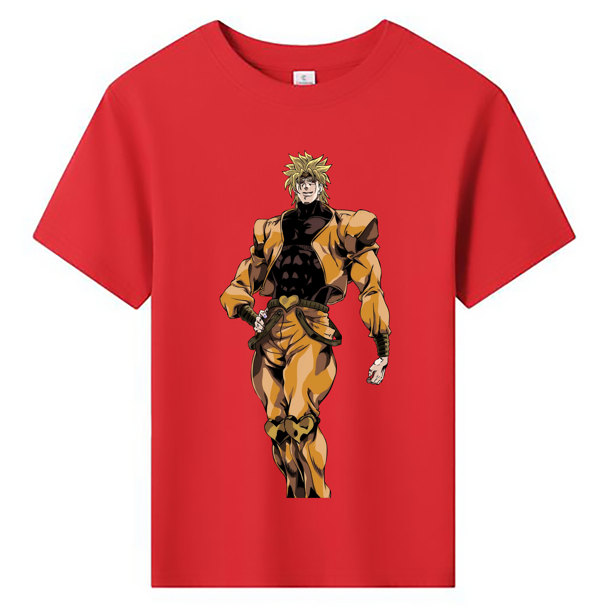 （画像用） ジョジョの奇妙な冒険 ディオ?ブランドー JoJo's Bizarre Adventure Dio Brando 綿100％キッズTシャツ（フロントプリント）