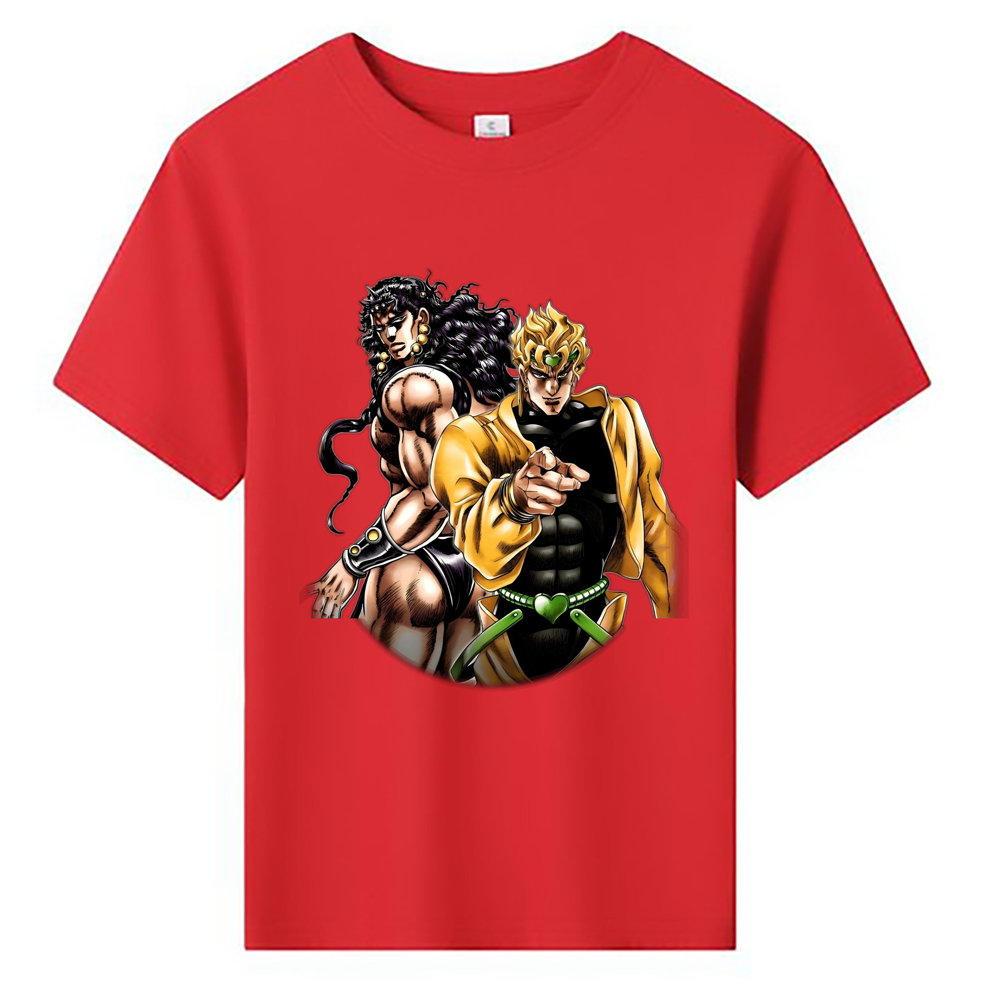 （画像用） ジョジョの奇妙な冒険 ディオ?ブランドー JoJo's Bizarre Adventure Dio Brando 綿100％キッズTシャツ（フロントプリント）