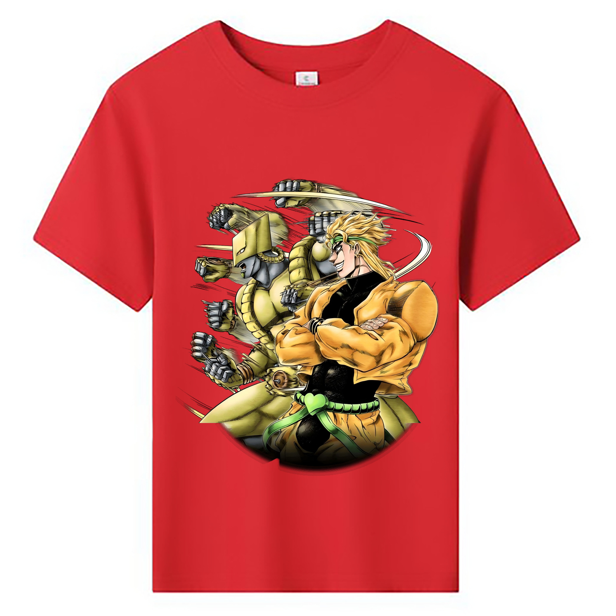 （画像用） ジョジョの奇妙な冒険 ディオ?ブランドー JoJo's Bizarre Adventure Dio Brando 綿100％キッズTシャツ（フロントプリント）