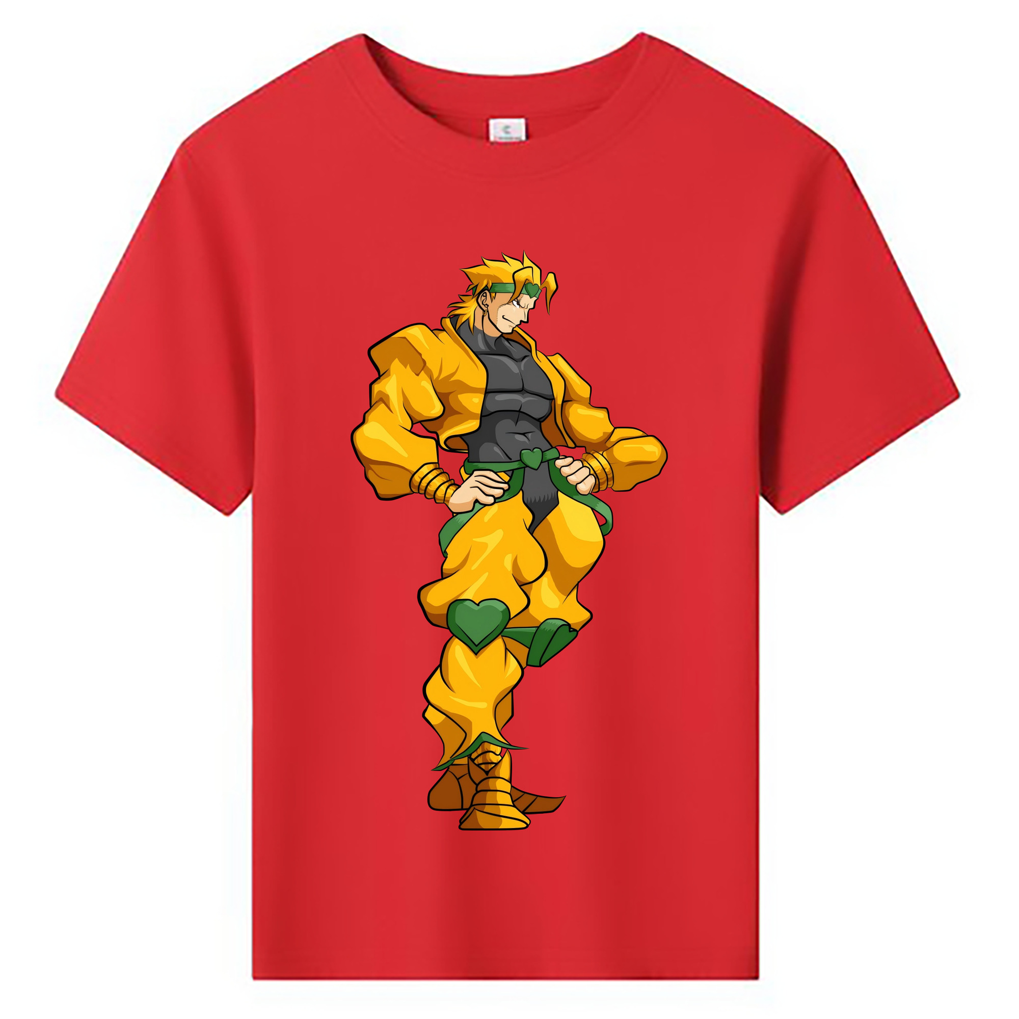 （画像用） ジョジョの奇妙な冒険 ディオ?ブランドー JoJo's Bizarre Adventure Dio Brando 綿100％キッズTシャツ（フロントプリント）