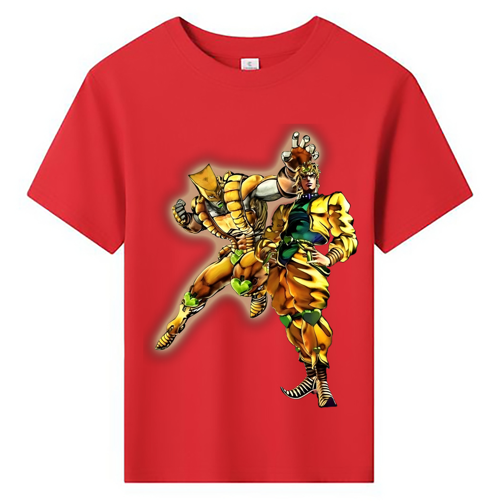 （画像用） ジョジョの奇妙な冒険 ディオ?ブランドー JoJo's Bizarre Adventure Dio Brando 綿100％キッズTシャツ（フロントプリント）
