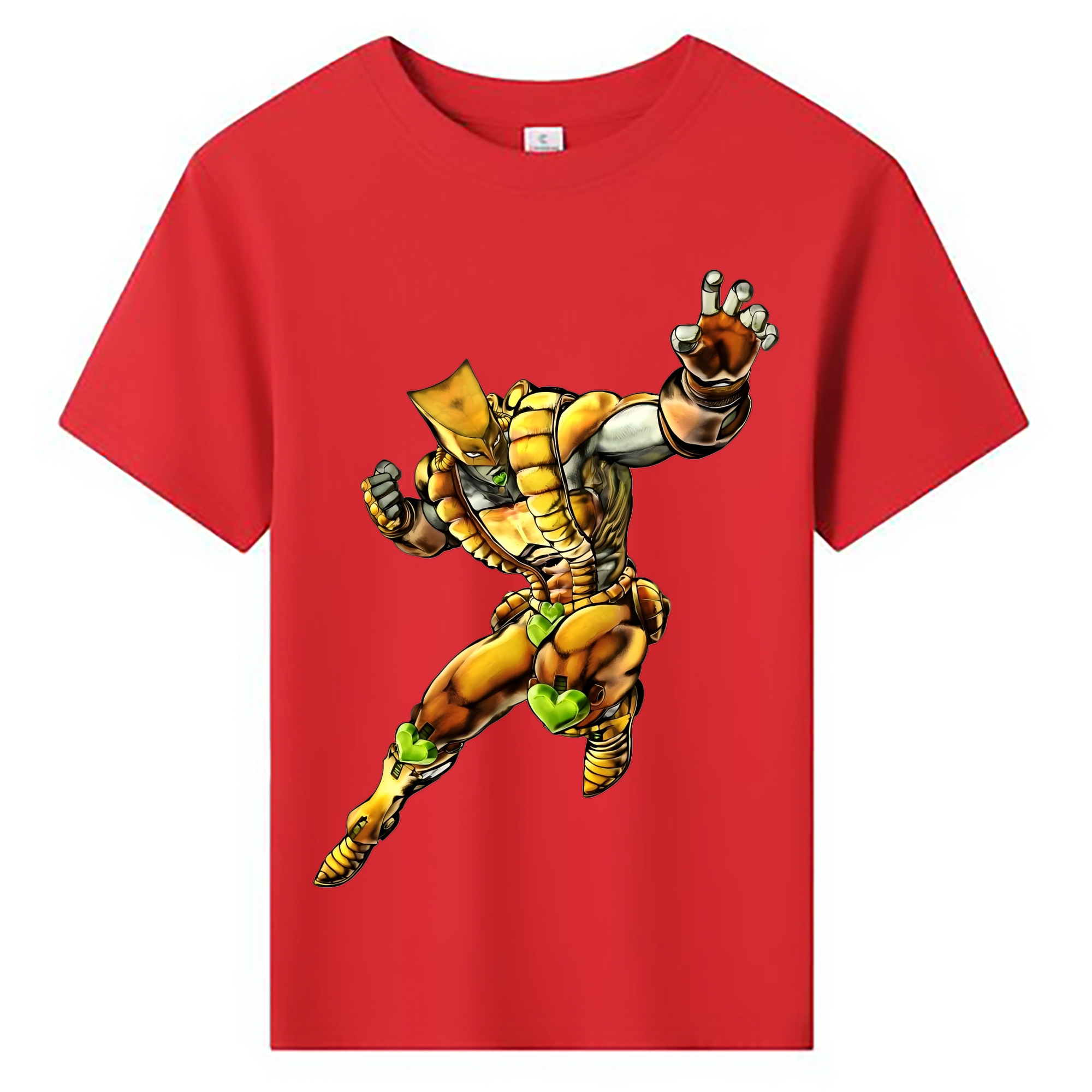 （画像用） ジョジョの奇妙な冒険 ディオ?ブランドー JoJo's Bizarre Adventure Dio Brando 綿100％キッズTシャツ（フロントプリント）