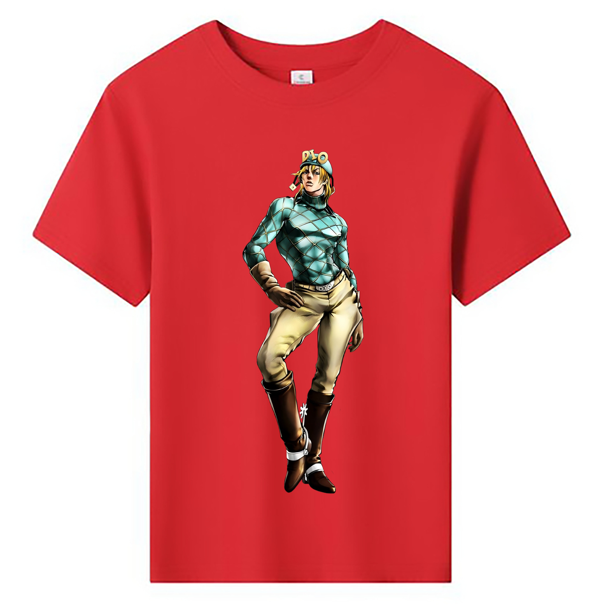 （画像用） ジョジョの奇妙な冒険 ディオ?ブランドー JoJo's Bizarre Adventure Dio Brando 綿100％キッズTシャツ（フロントプリント）
