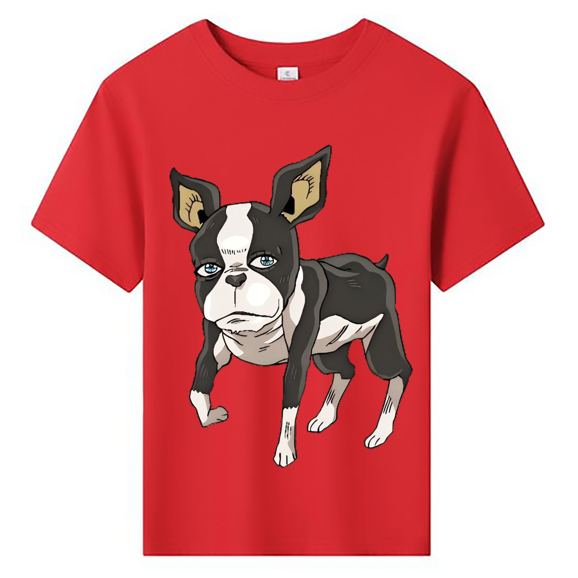 （画像用） ジョジョの奇妙な冒険 イギー JoJo's Bizarre Adventure Iggy 綿100％キッズTシャツ（フロントプリント）