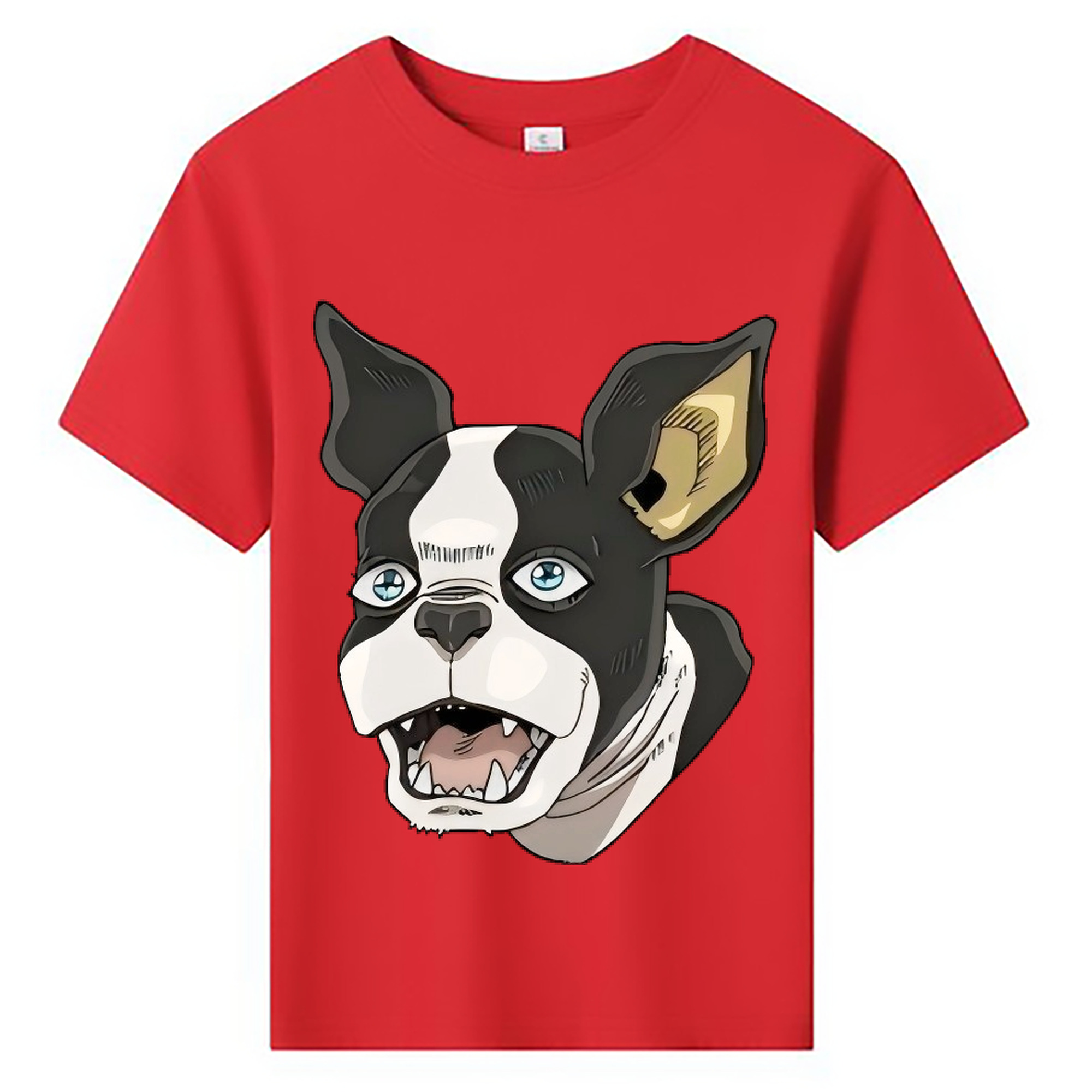 （画像用） ジョジョの奇妙な冒険 イギー JoJo's Bizarre Adventure Iggy 綿100％キッズTシャツ（フロントプリント）