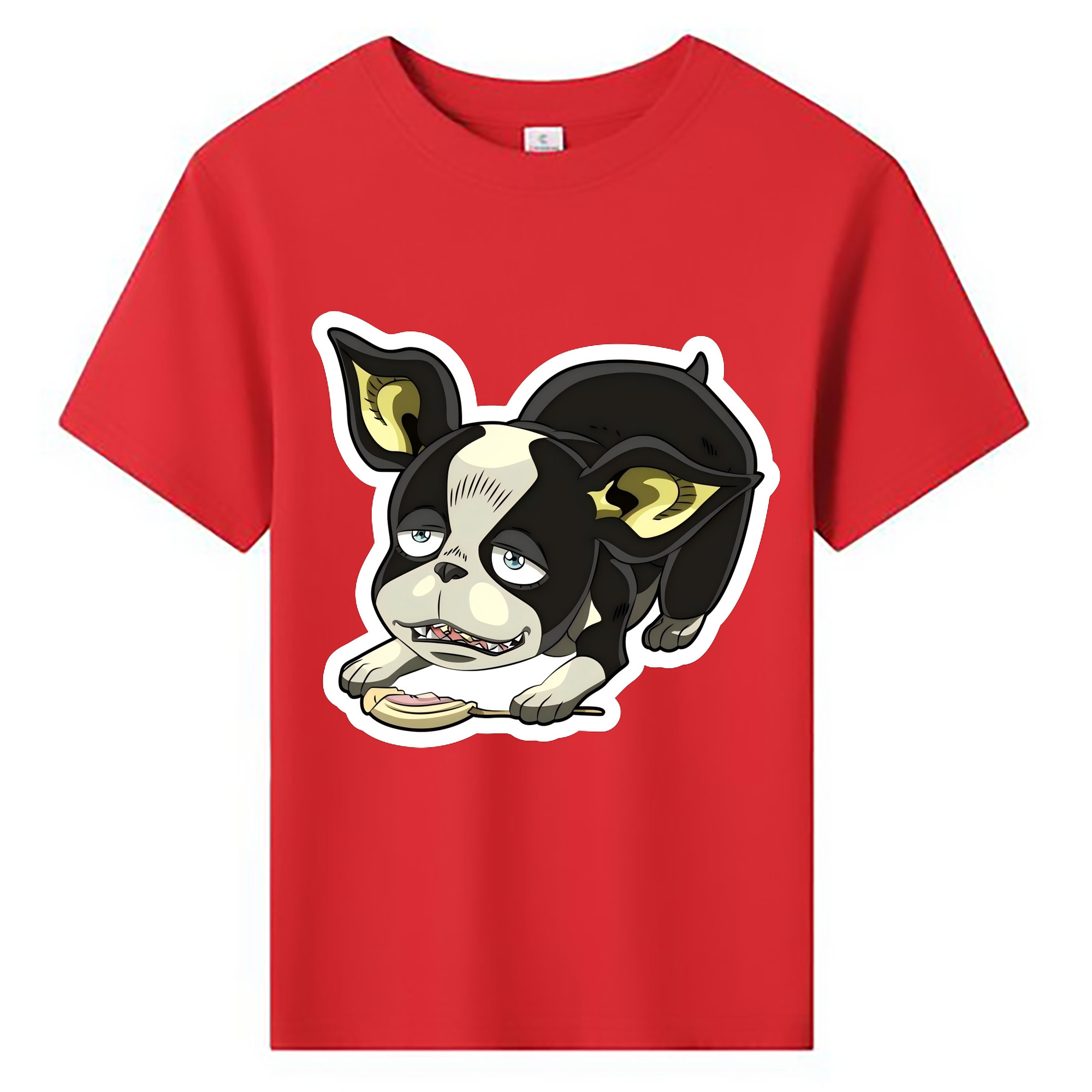 （画像用） ジョジョの奇妙な冒険 イギー JoJo's Bizarre Adventure Iggy 綿100％キッズTシャツ（フロントプリント）