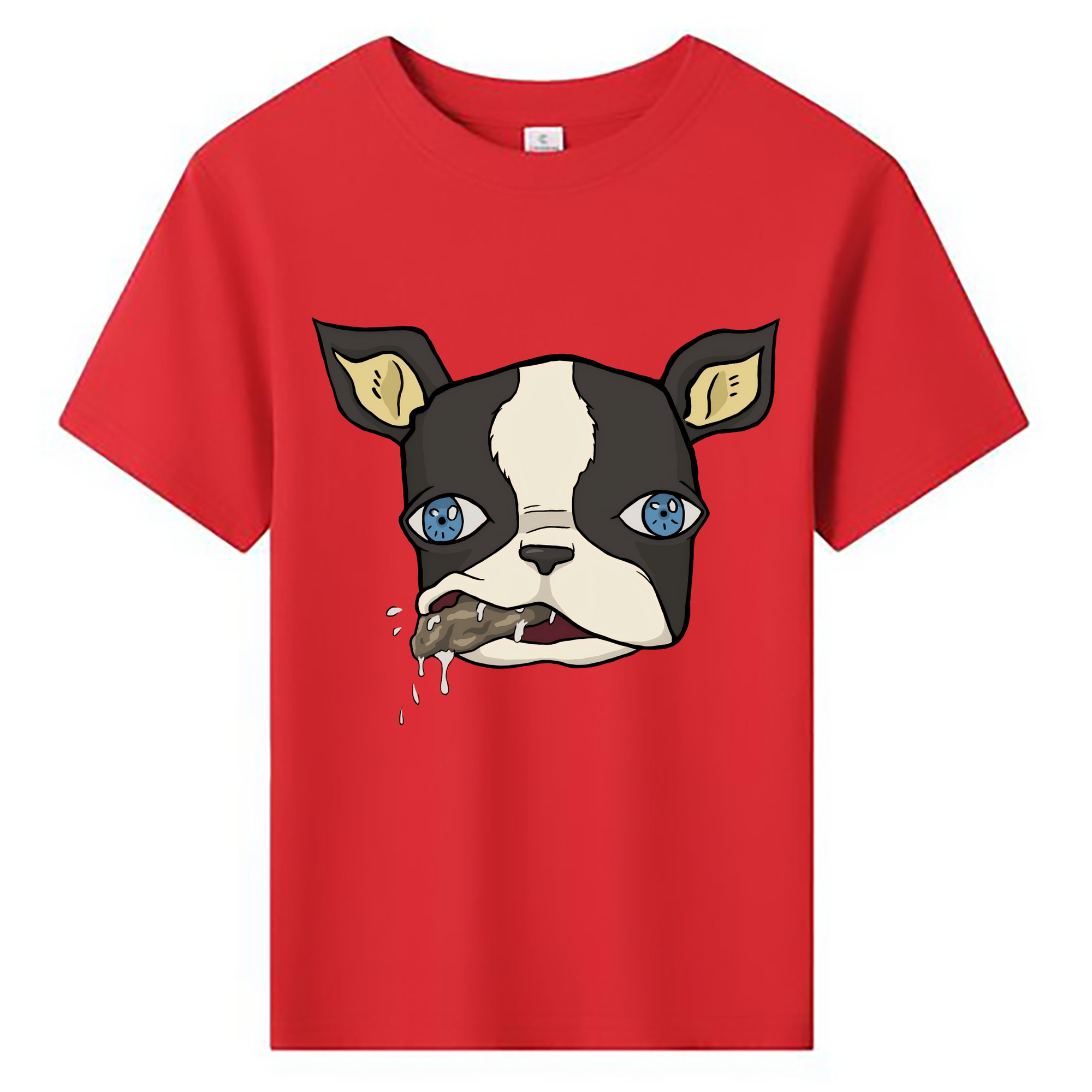 （画像用） ジョジョの奇妙な冒険 イギー JoJo's Bizarre Adventure Iggy 綿100％キッズTシャツ（フロントプリント）
