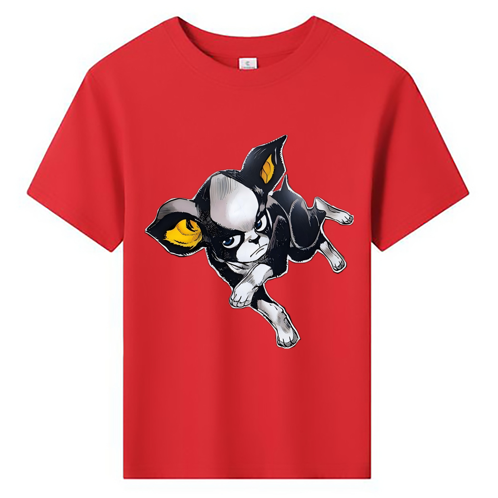 （画像用） ジョジョの奇妙な冒険 イギー JoJo's Bizarre Adventure Iggy 綿100％キッズTシャツ（フロントプリント）