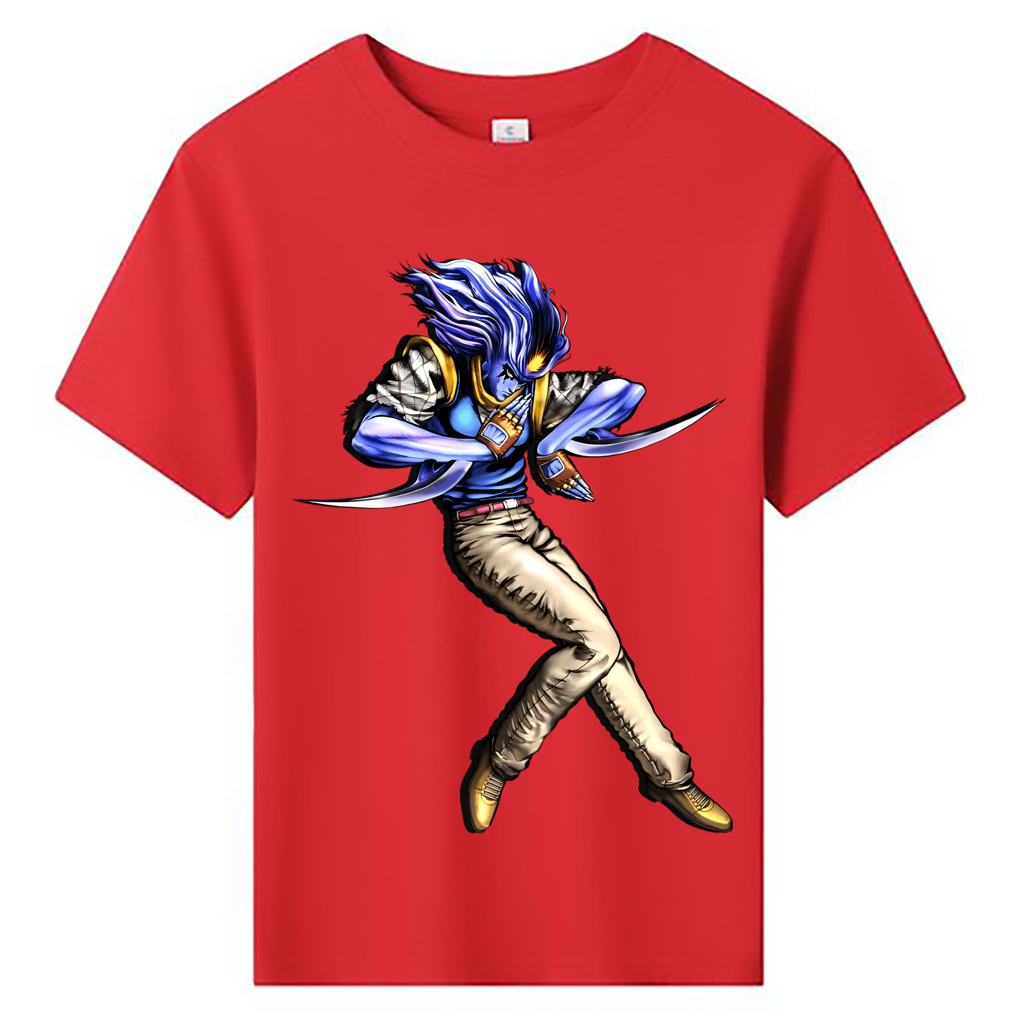 （画像用） ジョジョの奇妙な冒険 JoJo's Bizarre Adventure 綿100％キッズTシャツ（フロントプリント）