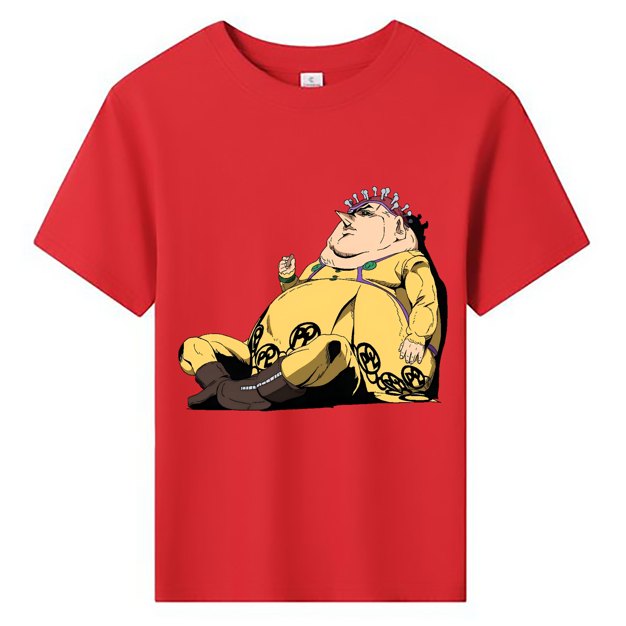 （画像用） ジョジョの奇妙な冒険 ポルポ JoJo's Bizarre Adventure Polpo 綿100％キッズTシャツ（フロントプリント）