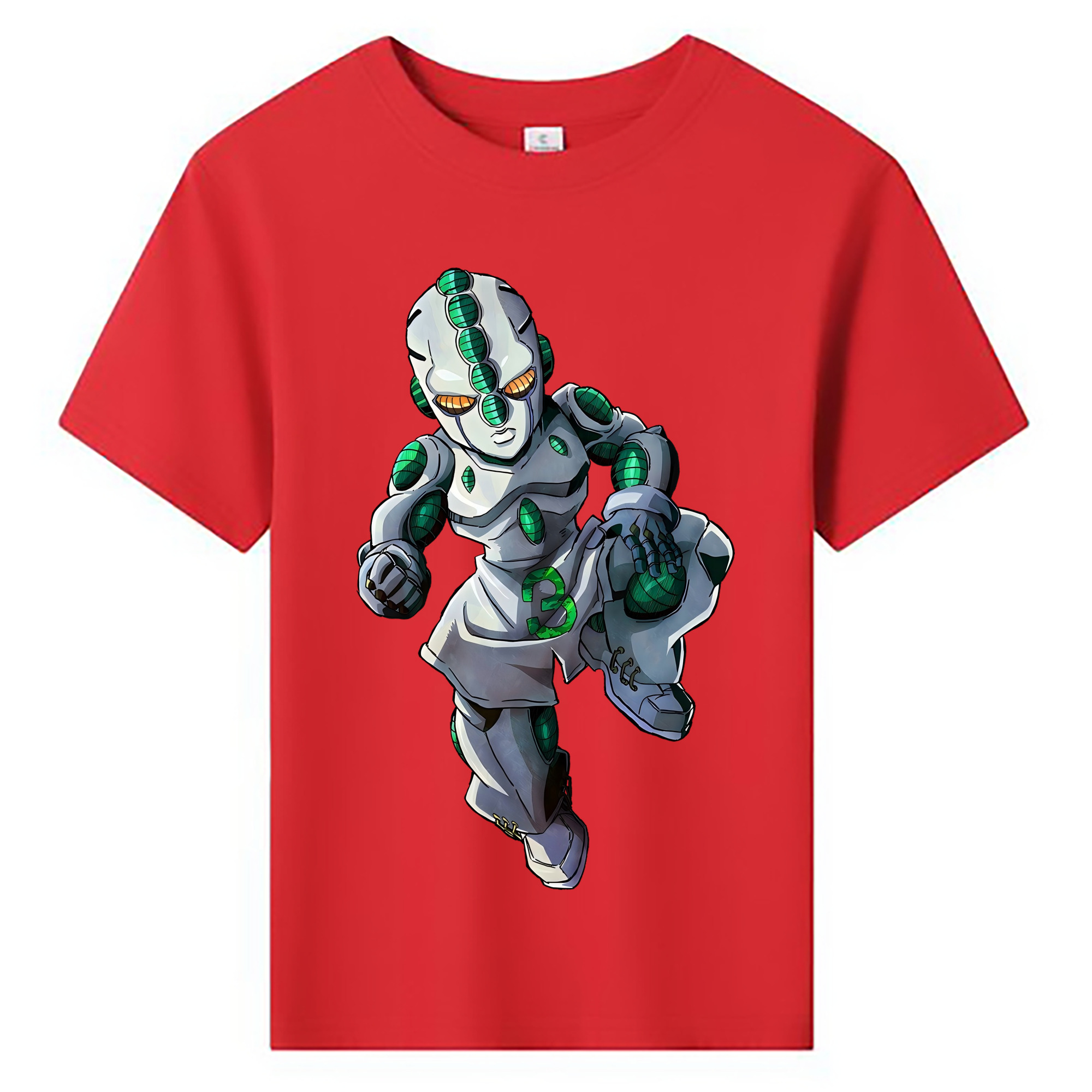 （画像用） ジョジョの奇妙な冒険 広瀨康一 JoJo's Bizarre Adventure Hirose Koichi 綿100％キッズTシャツ（フロントプリント）