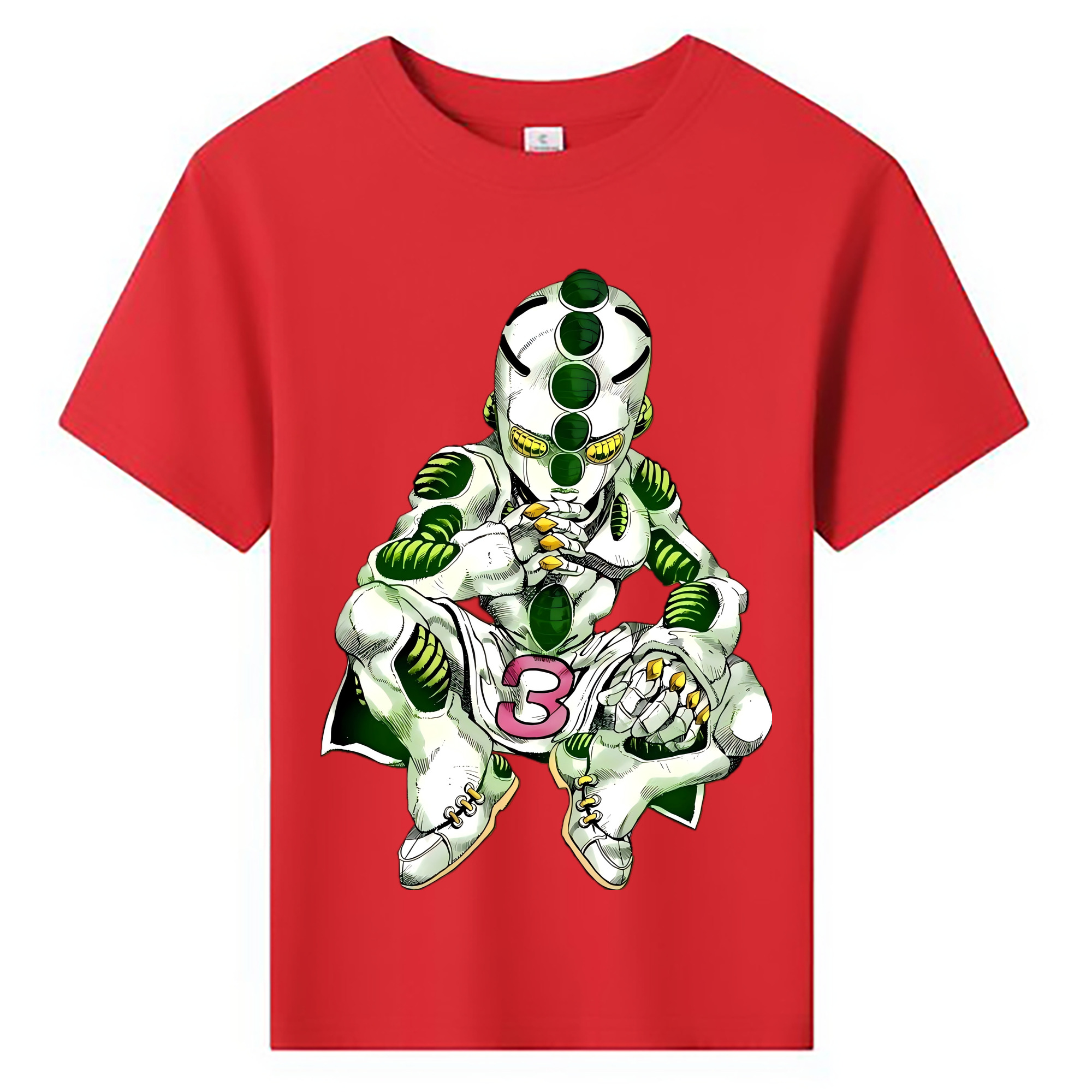 （画像用） ジョジョの奇妙な冒険 広瀨康一 JoJo's Bizarre Adventure Hirose Koichi 綿100％キッズTシャツ（フロントプリント）