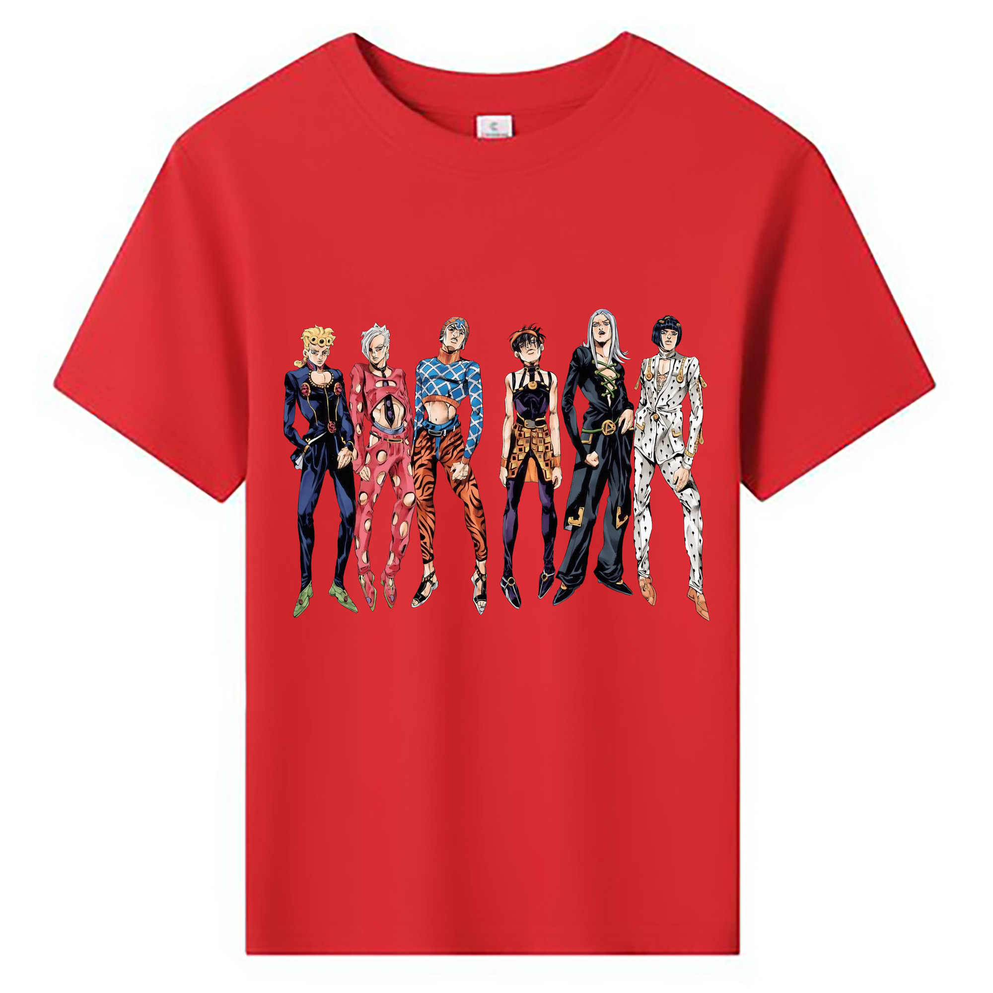 （画像用） ジョジョの奇妙な冒険 JoJo's Bizarre Adventure 綿100％キッズTシャツ（フロントプリント）