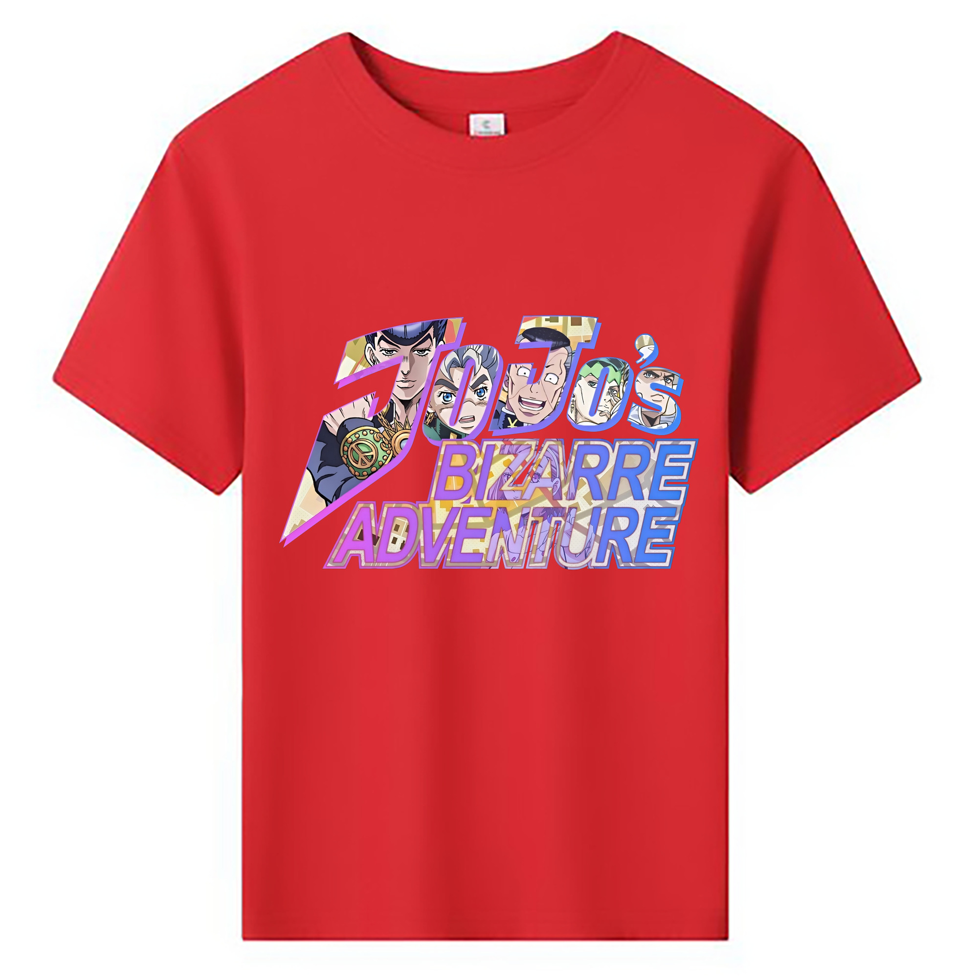 （画像用） ジョジョの奇妙な冒険 JoJo's Bizarre Adventure 綿100％キッズTシャツ（フロントプリント）