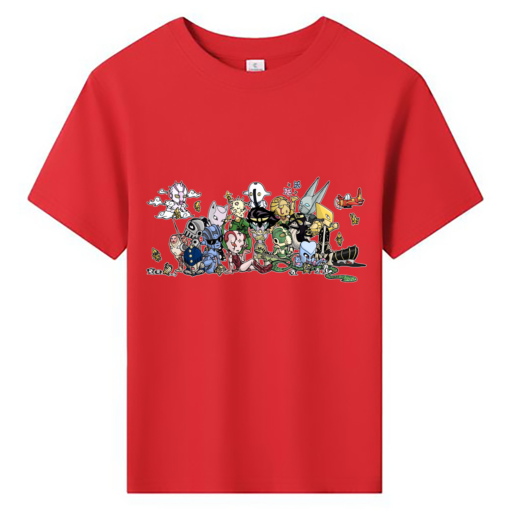 （画像用） ジョジョの奇妙な冒険 JoJo's Bizarre Adventure 綿100％キッズTシャツ（フロントプリント）