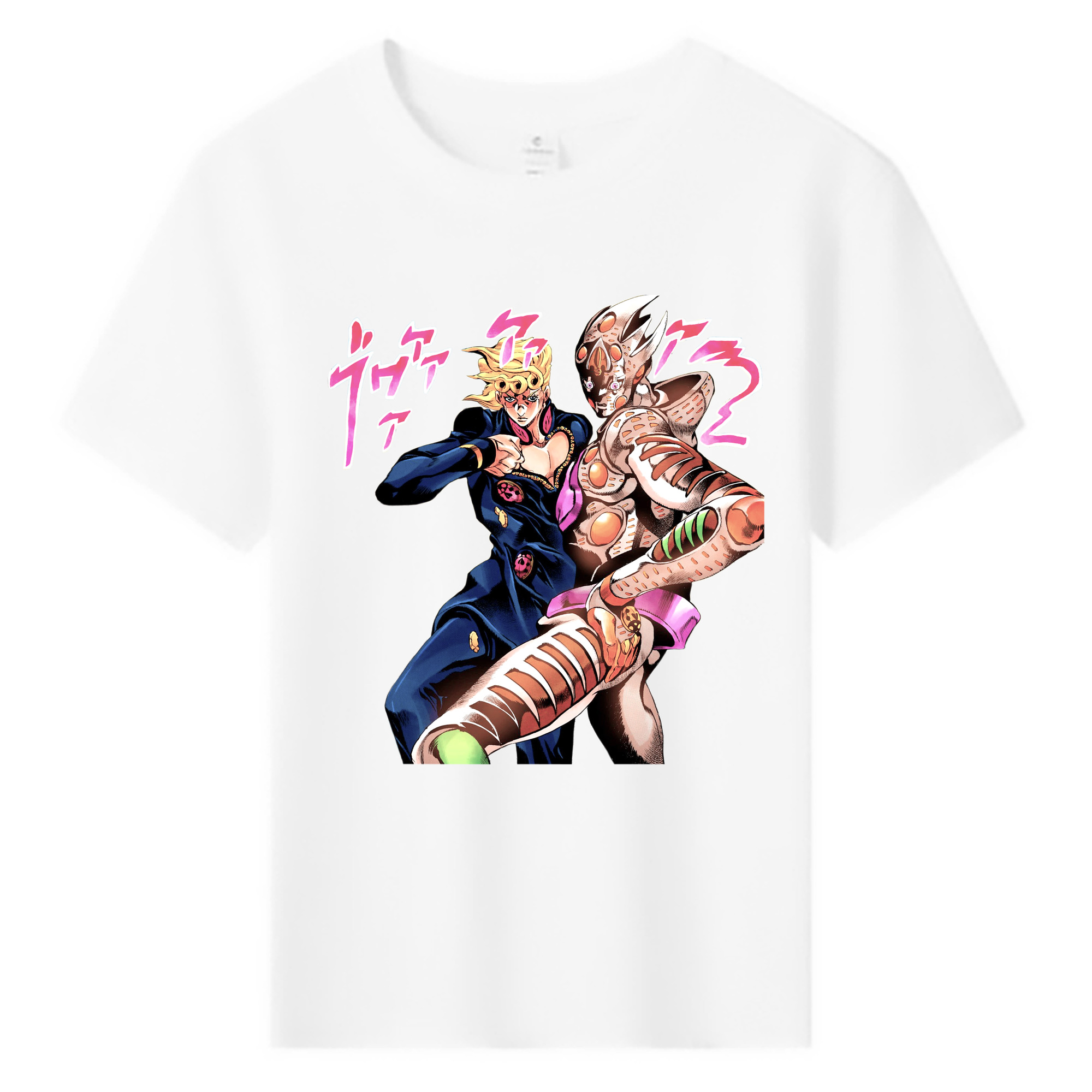 （画像用） ジョジョの奇妙な冒険 ジョルノ?ジョバァーナ JoJo's Bizarre Adventure Giorno Giovanna 綿100％キッズTシャツ（フロントプリント）