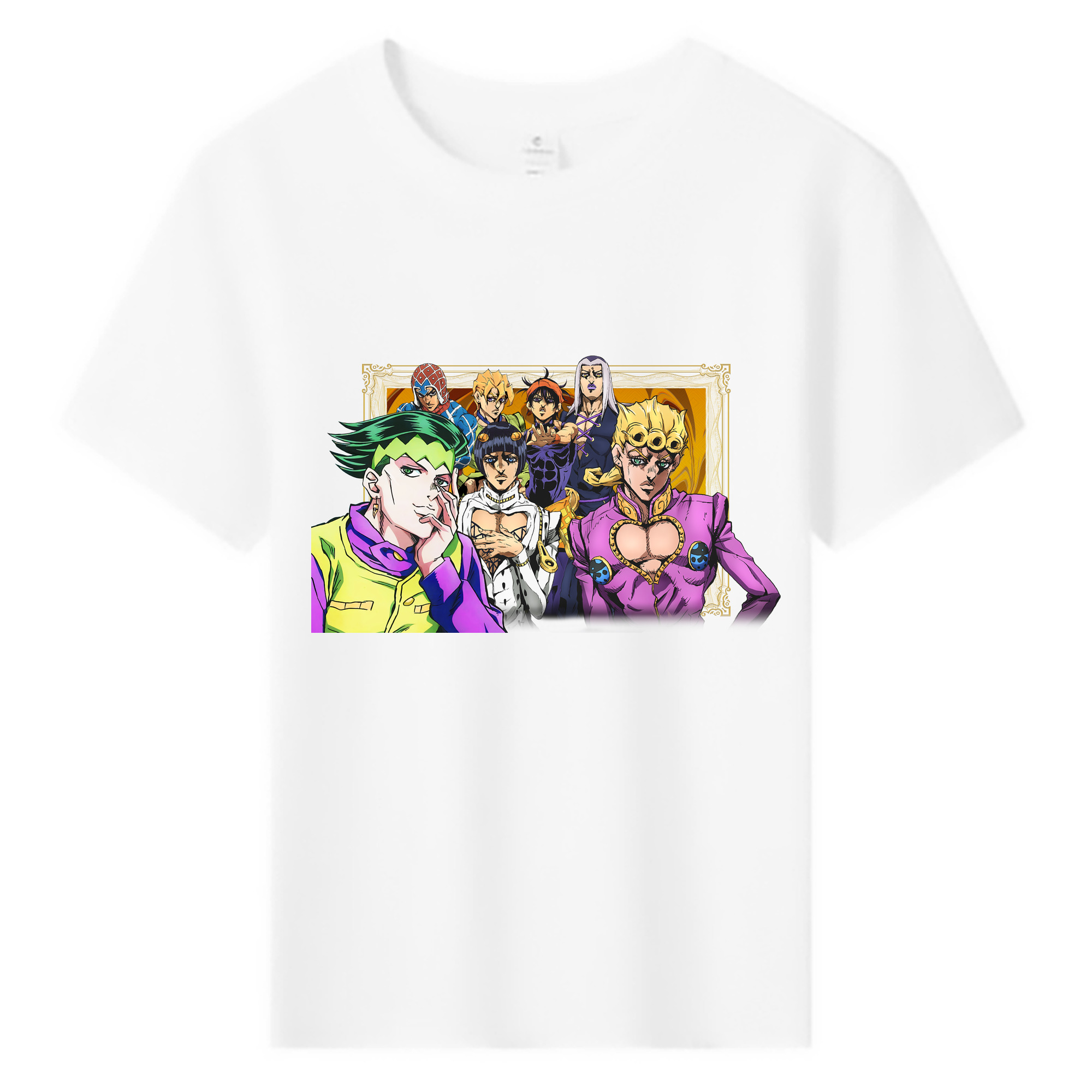 （画像用） ジョジョの奇妙な冒険 ジョルノ?ジョバァーナ JoJo's Bizarre Adventure Giorno Giovanna 綿100％キッズTシャツ（フロントプリント）