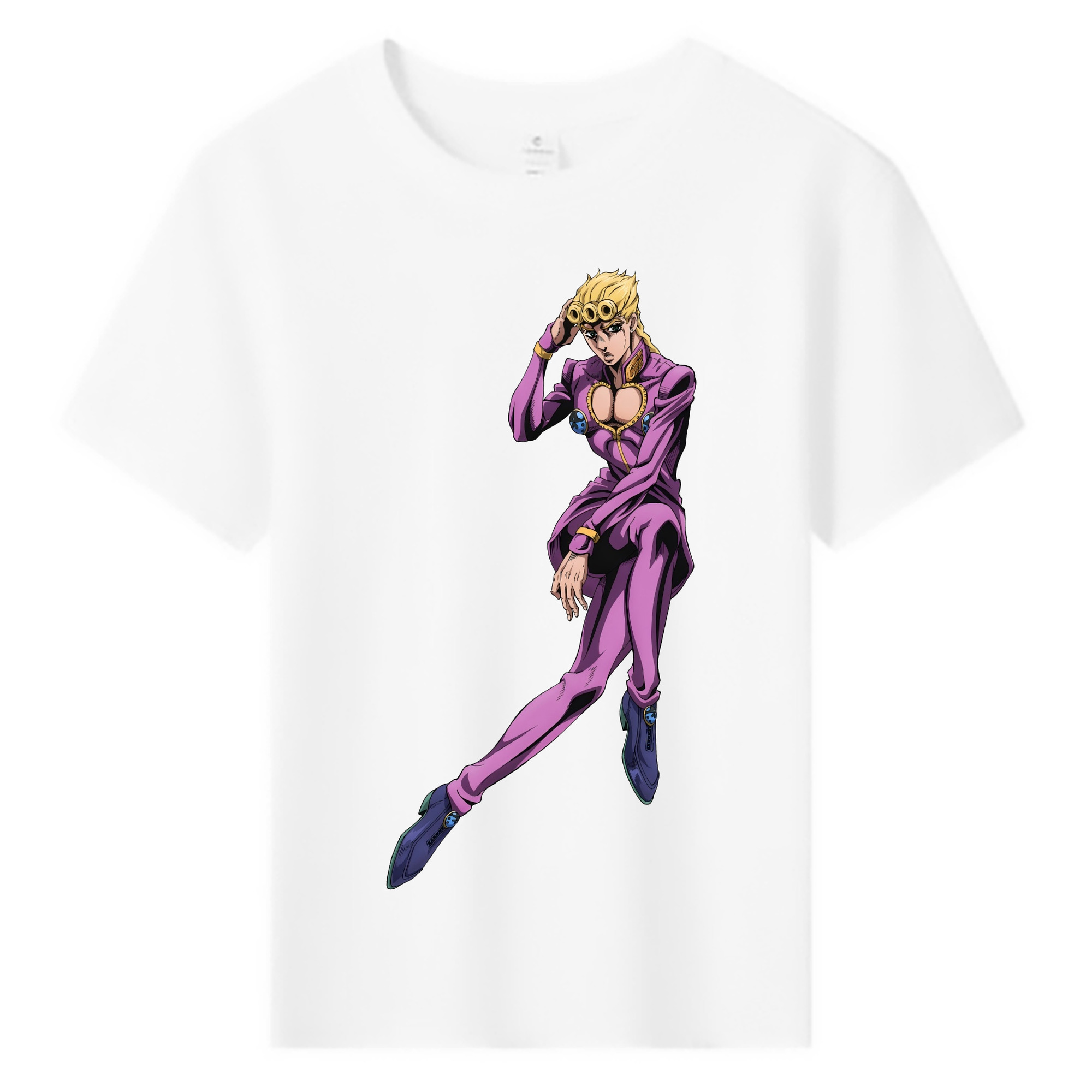 （画像用） ジョジョの奇妙な冒険 ジョルノ?ジョバァーナ JoJo's Bizarre Adventure Giorno Giovanna 綿100％キッズTシャツ（フロントプリント）