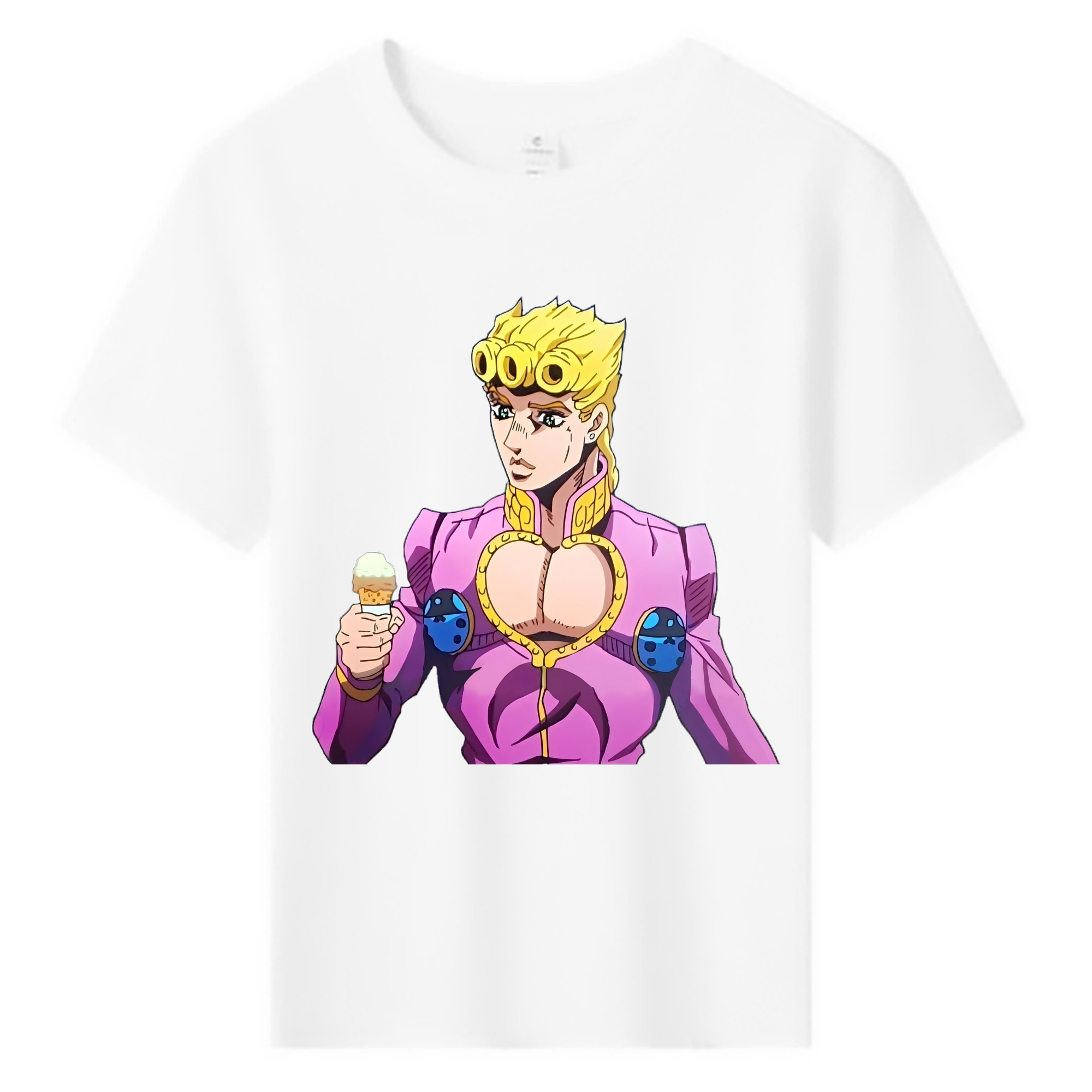（画像用） ジョジョの奇妙な冒険 ジョルノ?ジョバァーナ JoJo's Bizarre Adventure Giorno Giovanna 綿100％キッズTシャツ（フロントプリント）