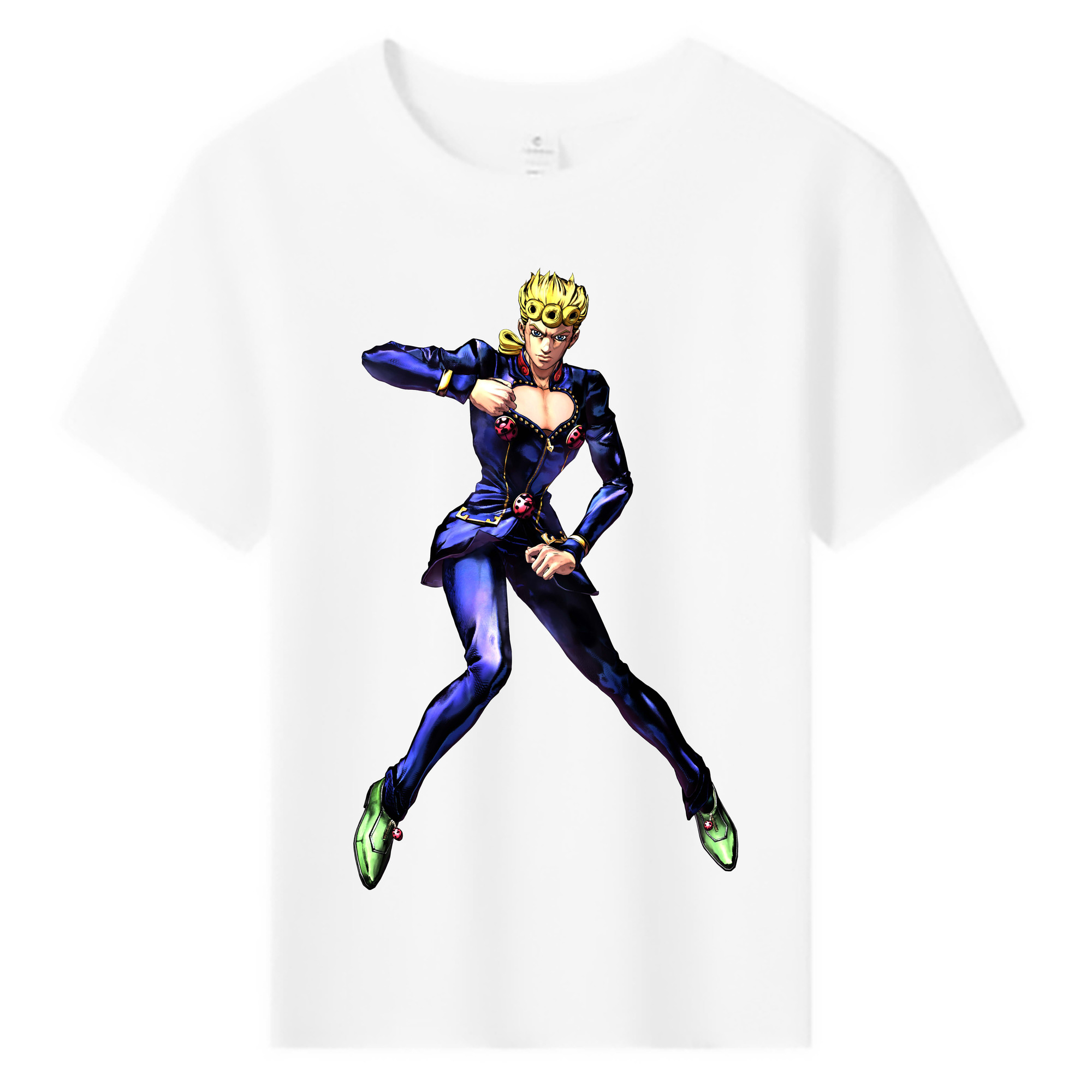 （画像用） ジョジョの奇妙な冒険 ジョルノ?ジョバァーナ JoJo's Bizarre Adventure Giorno Giovanna 綿100％キッズTシャツ（フロントプリント）