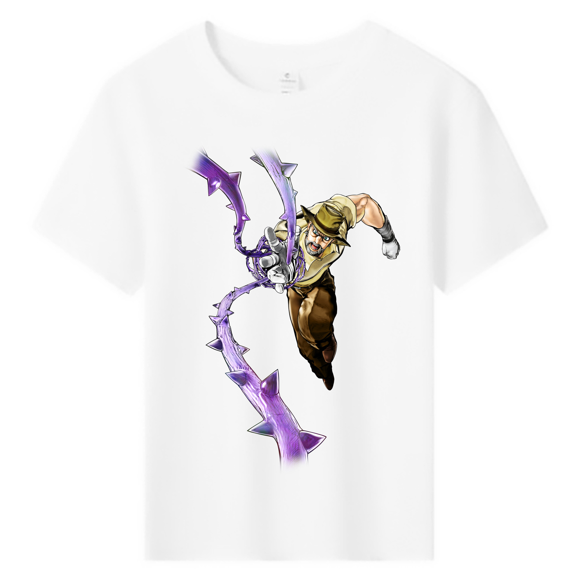 （画像用） ジョジョの奇妙な冒険 ジョセフ?ジョースター JoJo's Bizarre Adventure Joseph Joestar 綿100％キッズTシャツ（フロントプリント）