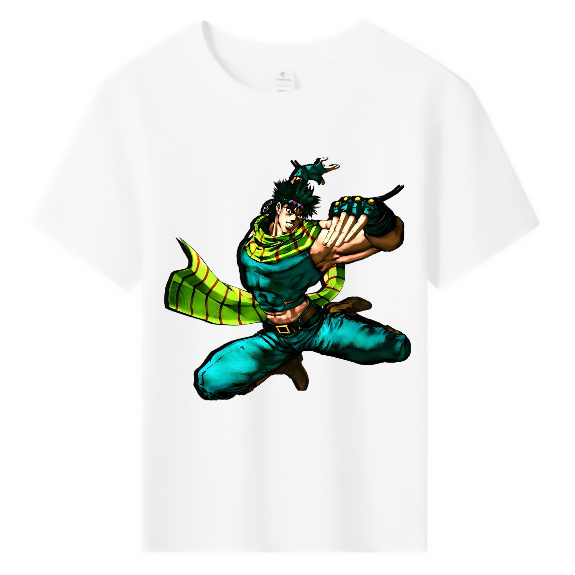 （画像用） ジョジョの奇妙な冒険 ジョセフ?ジョースター JoJo's Bizarre Adventure Joseph Joestar 綿100％キッズTシャツ（フロントプリント）