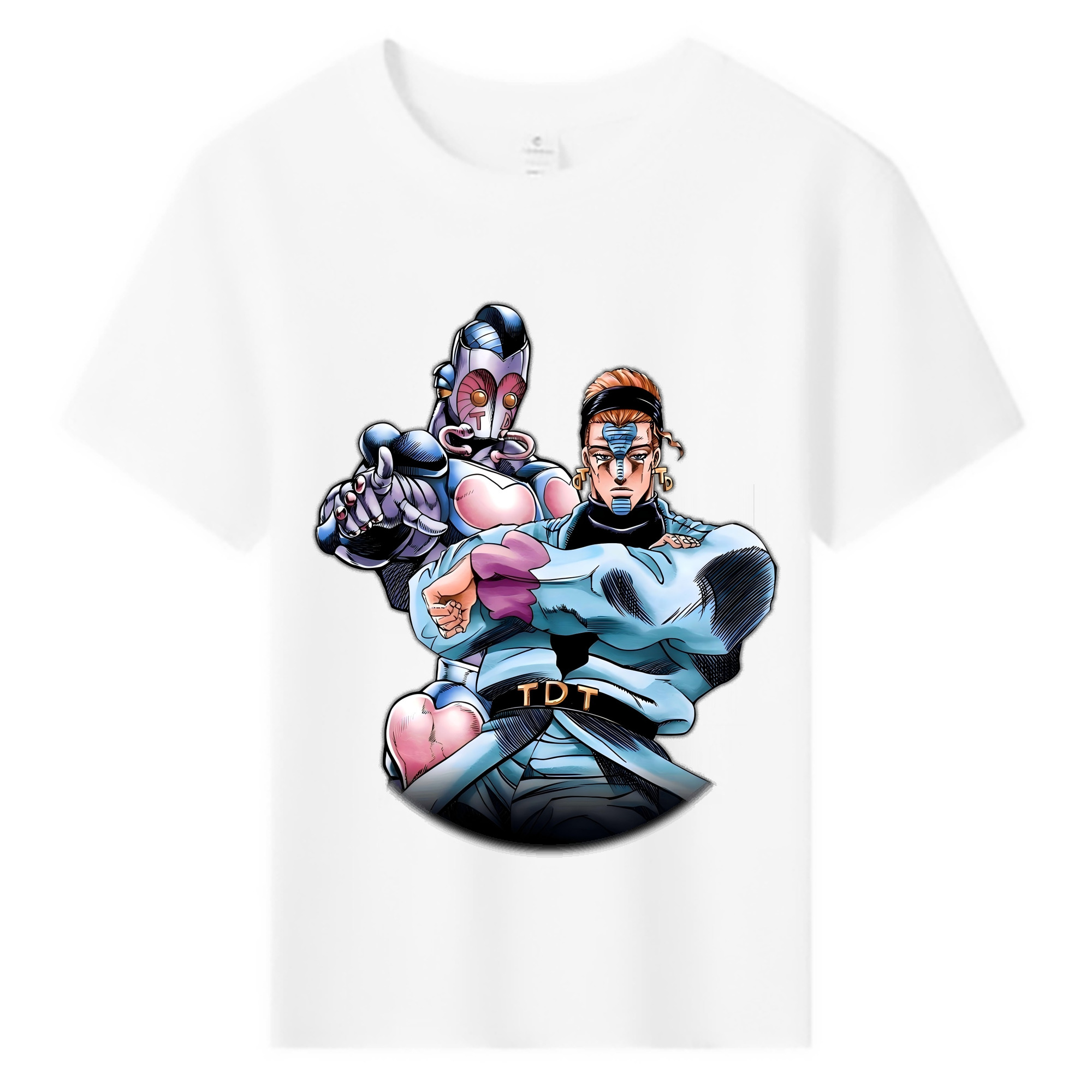 （画像用） ジョジョの奇妙な冒険 ひがしかた じょうすけ JoJo's Bizarre Adventure Higashikata Josuke 綿100％キッズTシャツ（フロントプリント）