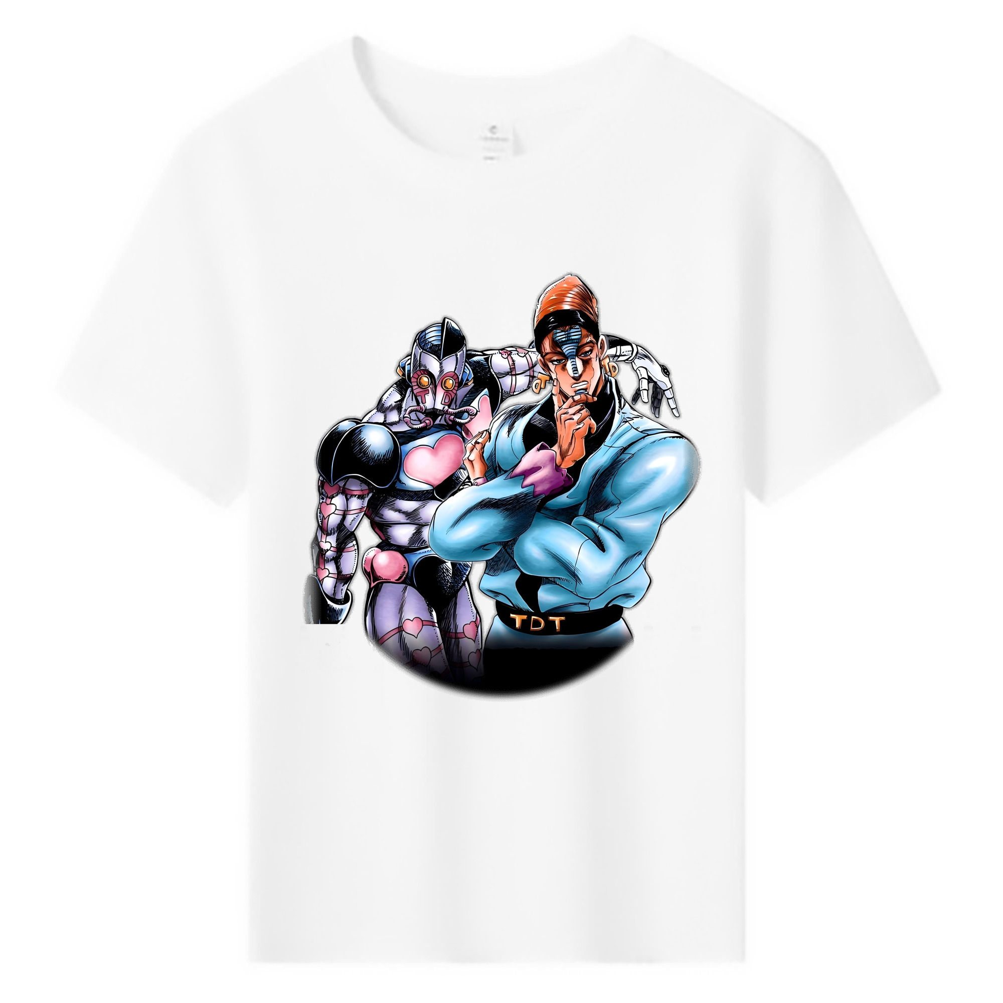 （画像用） ジョジョの奇妙な冒険 ひがしかた じょうすけ JoJo's Bizarre Adventure Higashikata Josuke 綿100％キッズTシャツ（フロントプリント）