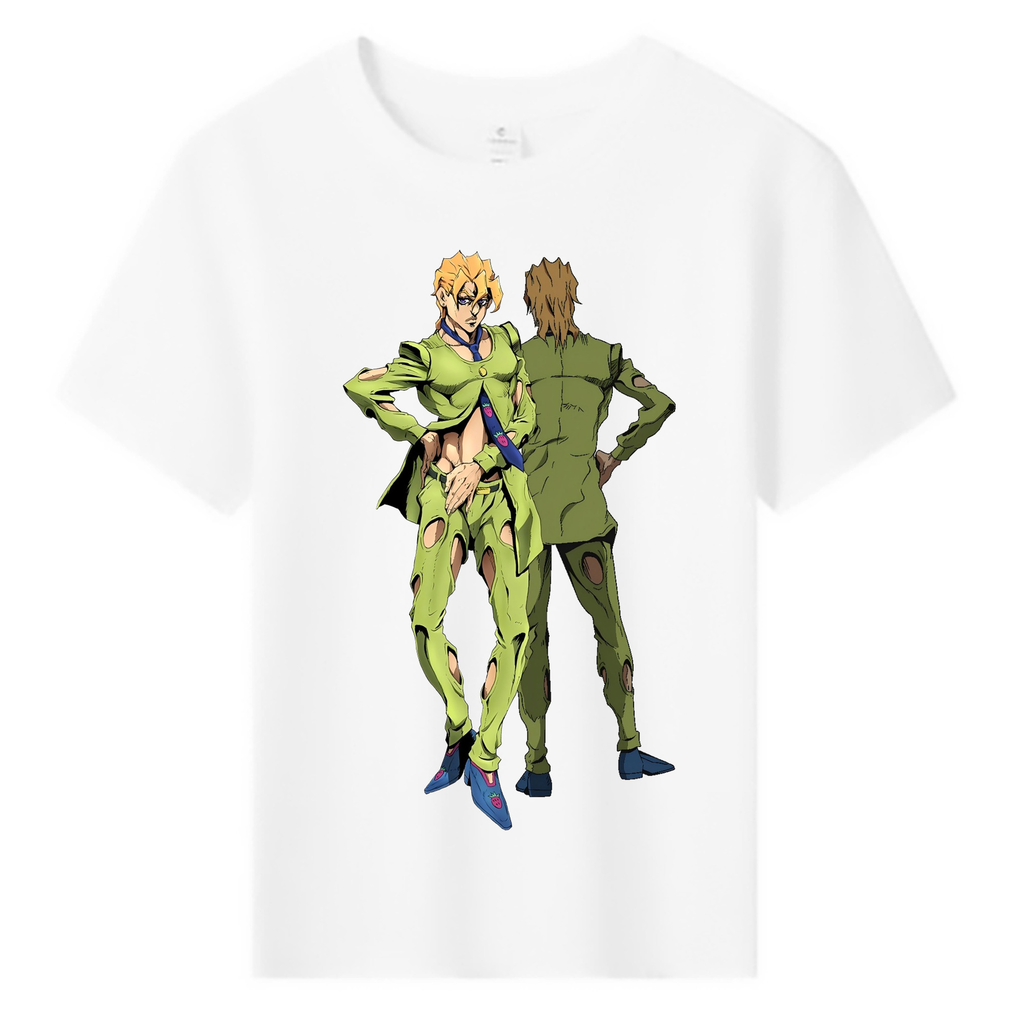 （画像用） ジョジョの奇妙な冒険 パンナコッタ?フー JoJo's Bizarre Adventure Pannacotta Fugo 綿100％キッズTシャツ（フロントプリント）