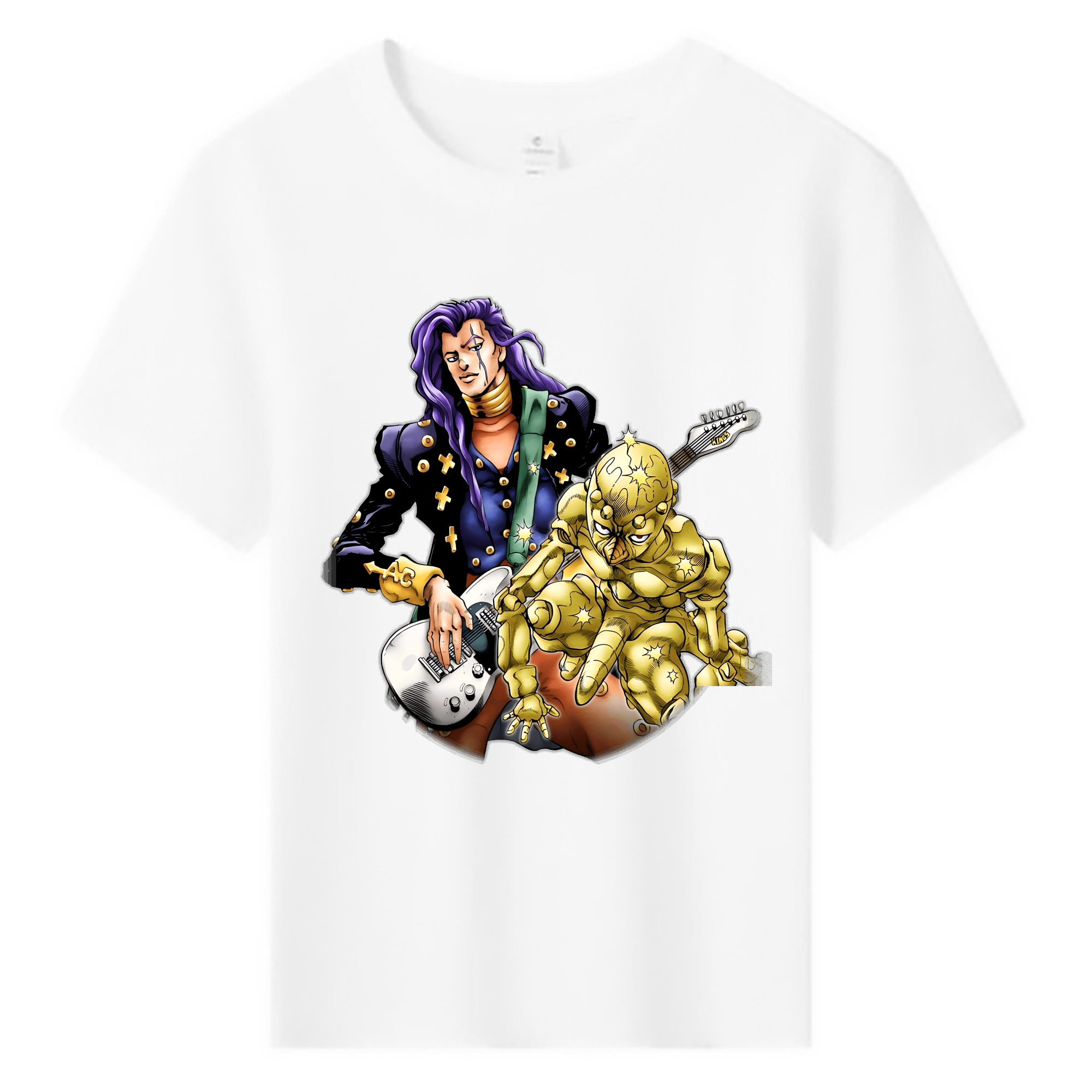 （画像用） ジョジョの奇妙な冒険 おといし あきら JoJo's Bizarre Adventure Akira Otoishi 綿100％キッズTシャツ（フロントプリント）