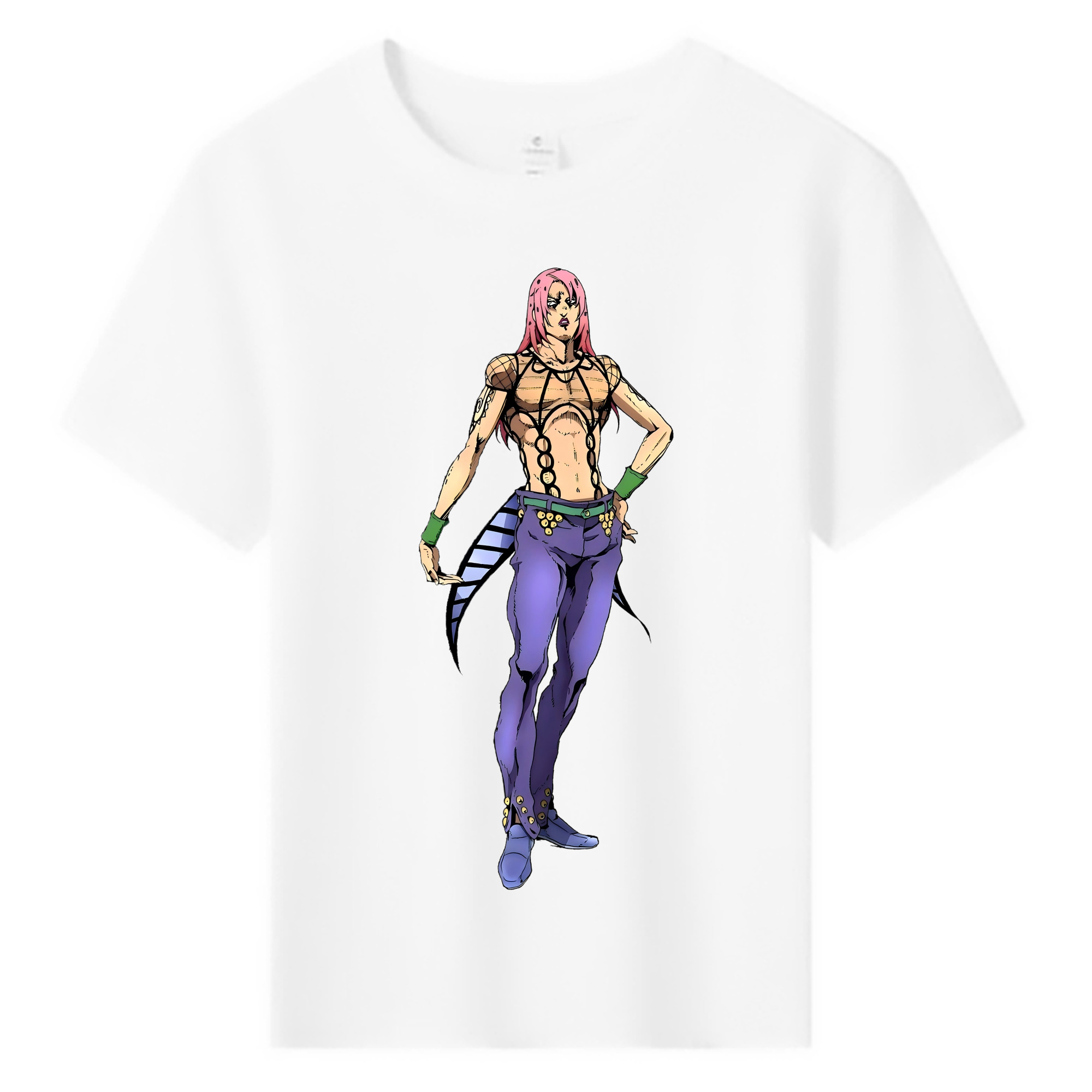 （画像用） ジョジョの奇妙な冒険 ビネガー?ドッピオ JoJo's Bizarre Adventure Vinegar Doppio 綿100％キッズTシャツ（フロントプリント）