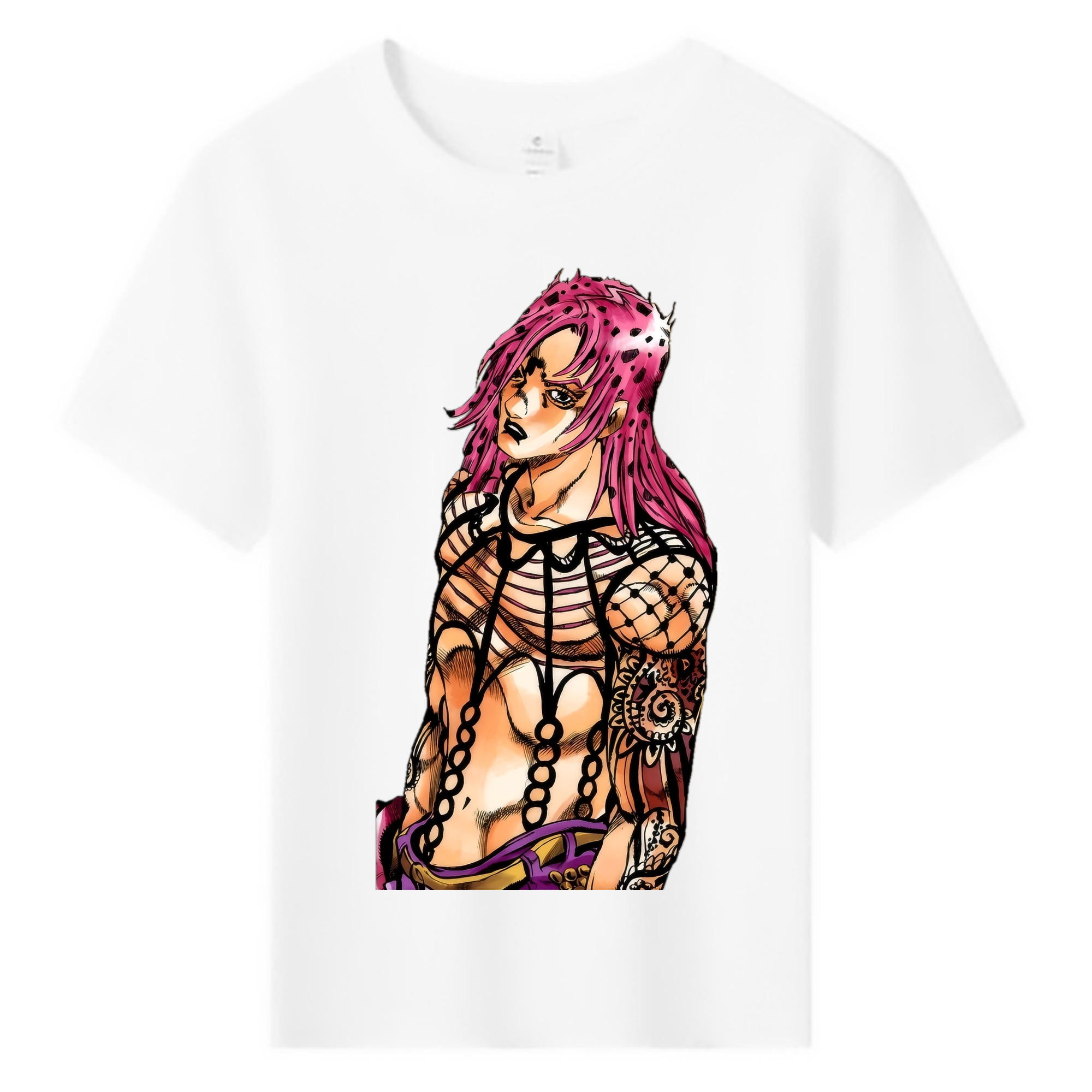 （画像用） ジョジョの奇妙な冒険 ビネガー?ドッピオ JoJo's Bizarre Adventure Vinegar Doppio 綿100％キッズTシャツ（フロントプリント）
