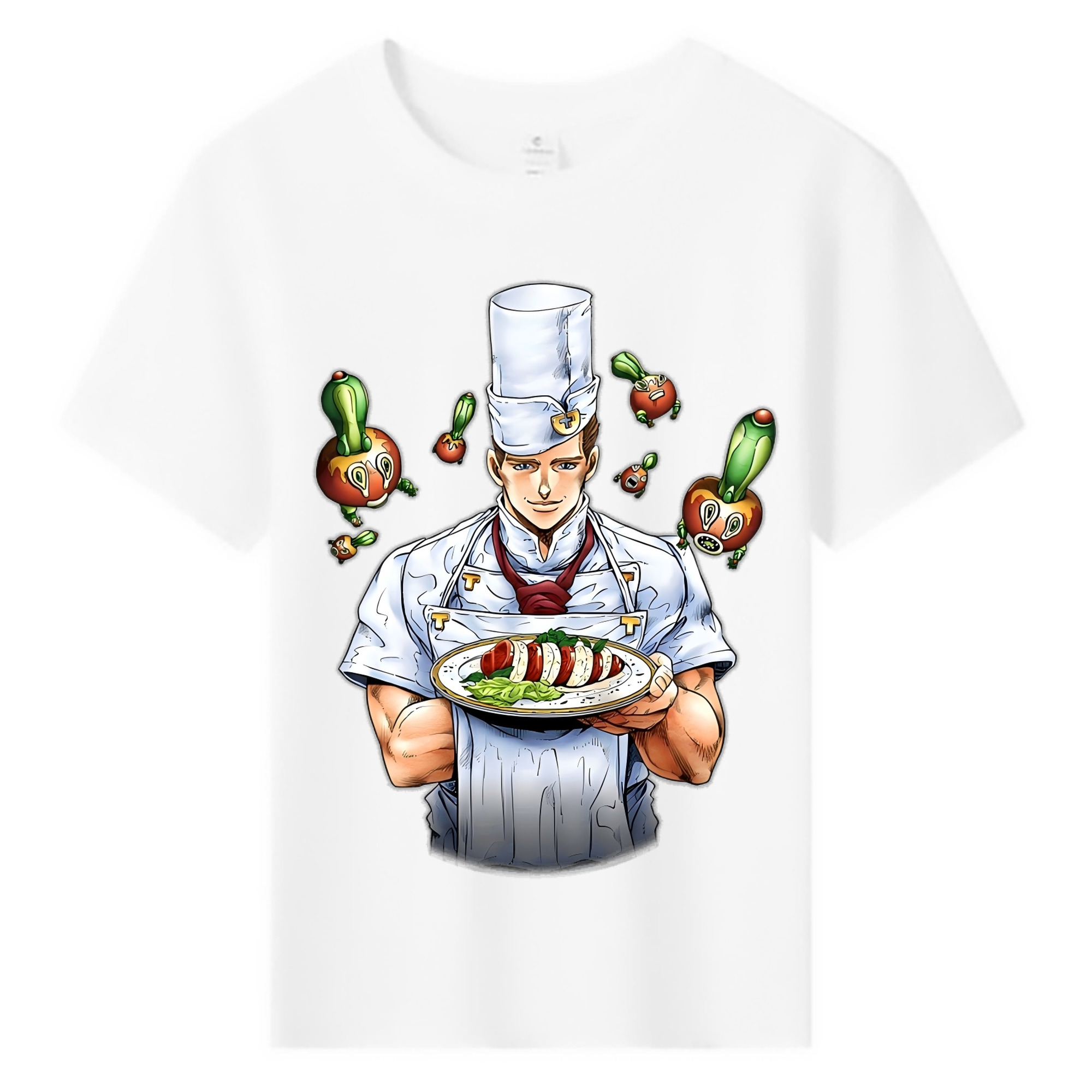 （画像用） ジョジョの奇妙な冒険 Tonio Trussardi JoJo's Bizarre Adventure トニオ?トラッサルディ 綿100％キッズTシャツ（フロントプリント）