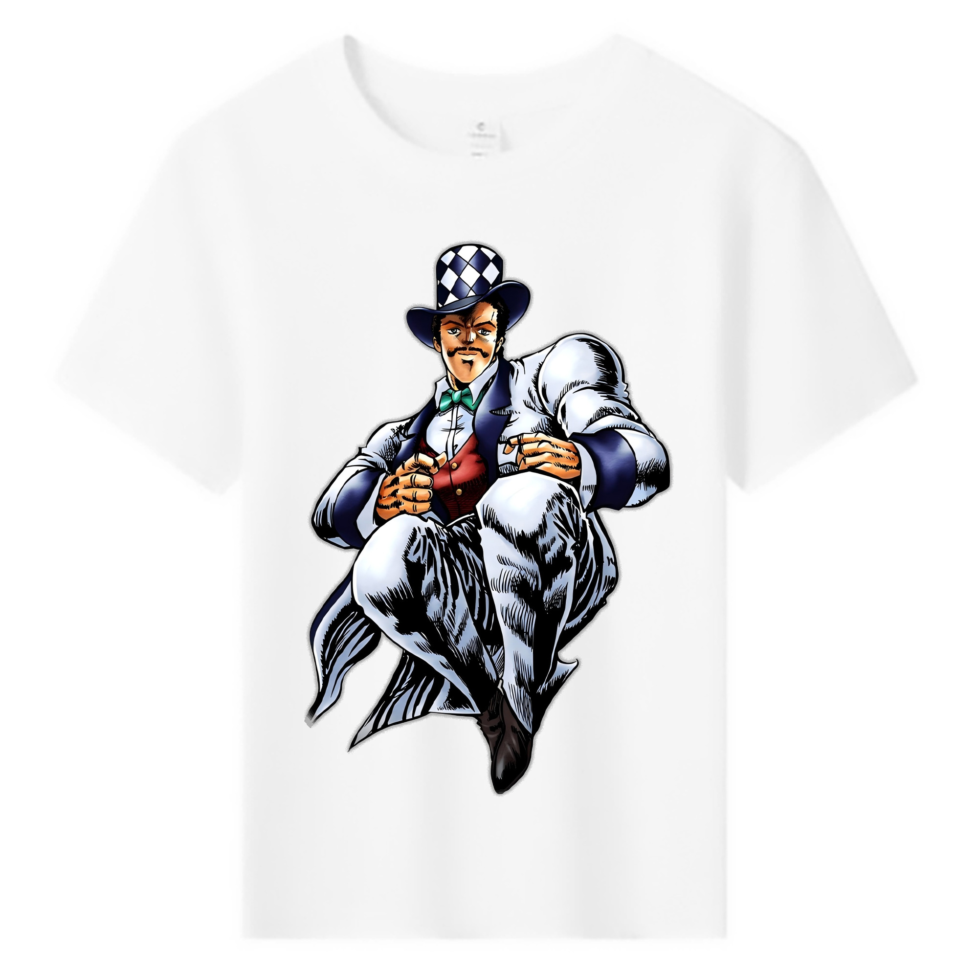（画像用） ジョジョの奇妙な冒険 ウィル?アントニオ?ツェペリ JoJo's Bizarre Adventure Will Anthonio Zeppeli 綿100％キッズTシャツ（フロントプリント）