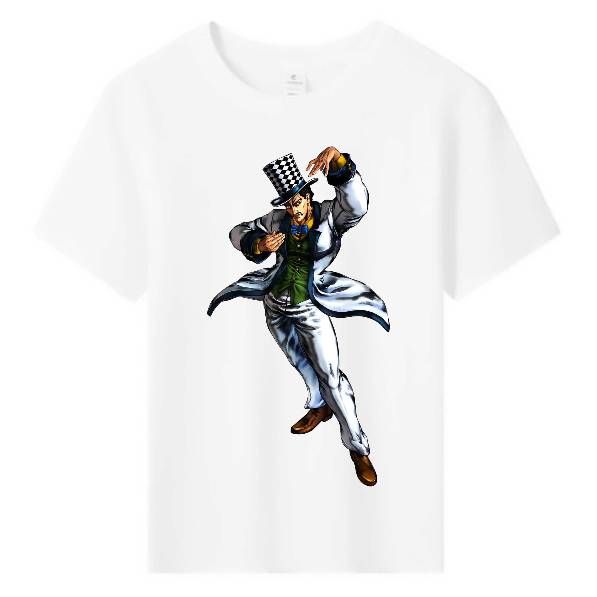 （画像用） ジョジョの奇妙な冒険 ウィル?アントニオ?ツェペリ JoJo's Bizarre Adventure Will Anthonio Zeppeli 綿100％キッズTシャツ（フロントプリント）