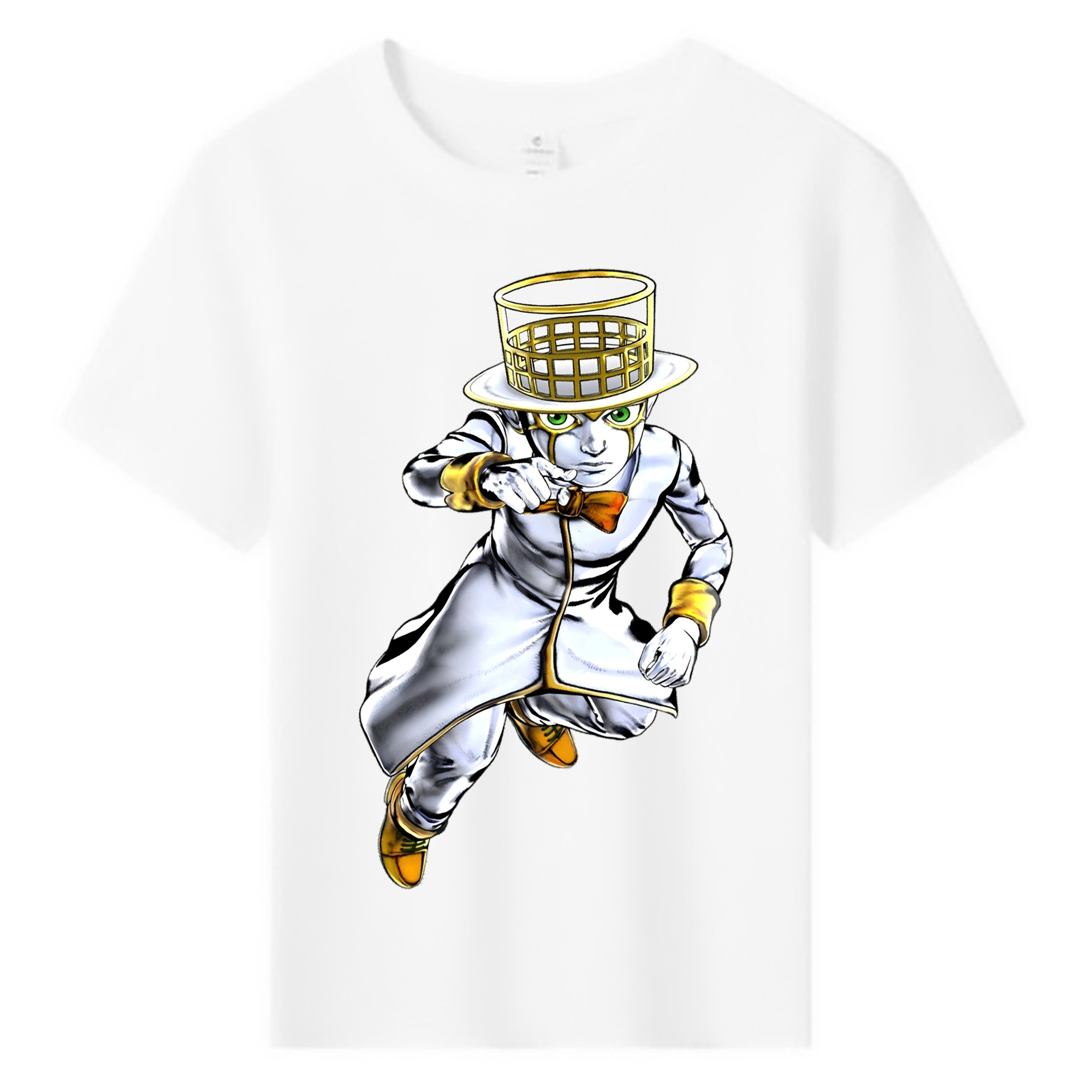 （画像用） ジョジョの奇妙な冒険 岸辺 露伴（きしべ ろはん） JoJo's Bizarre Adventure Rohan Kishibe 綿100％キッズTシャツ（フロントプリント）
