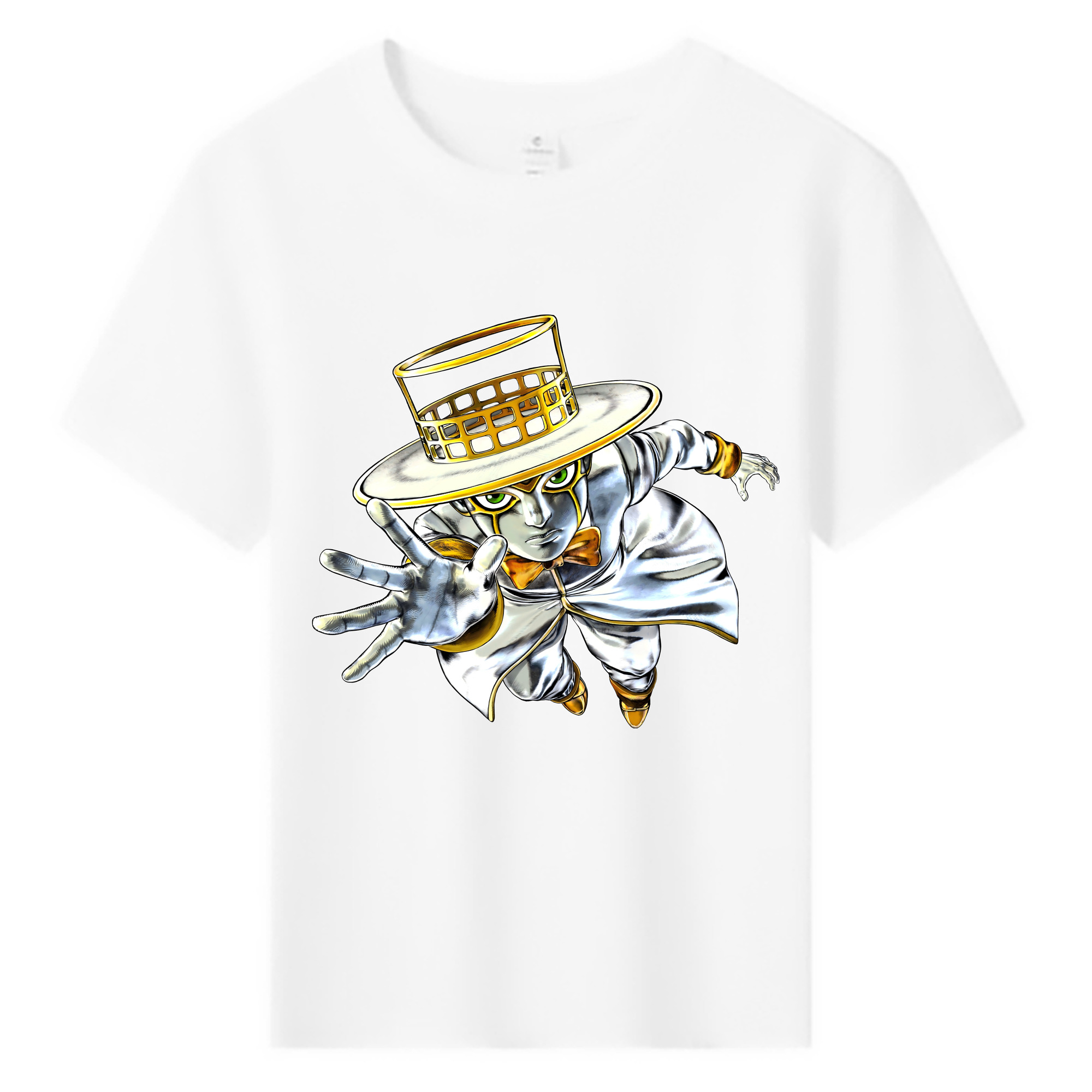 （画像用） ジョジョの奇妙な冒険 岸辺 露伴（きしべ ろはん） JoJo's Bizarre Adventure Rohan Kishibe 綿100％キッズTシャツ（フロントプリント）