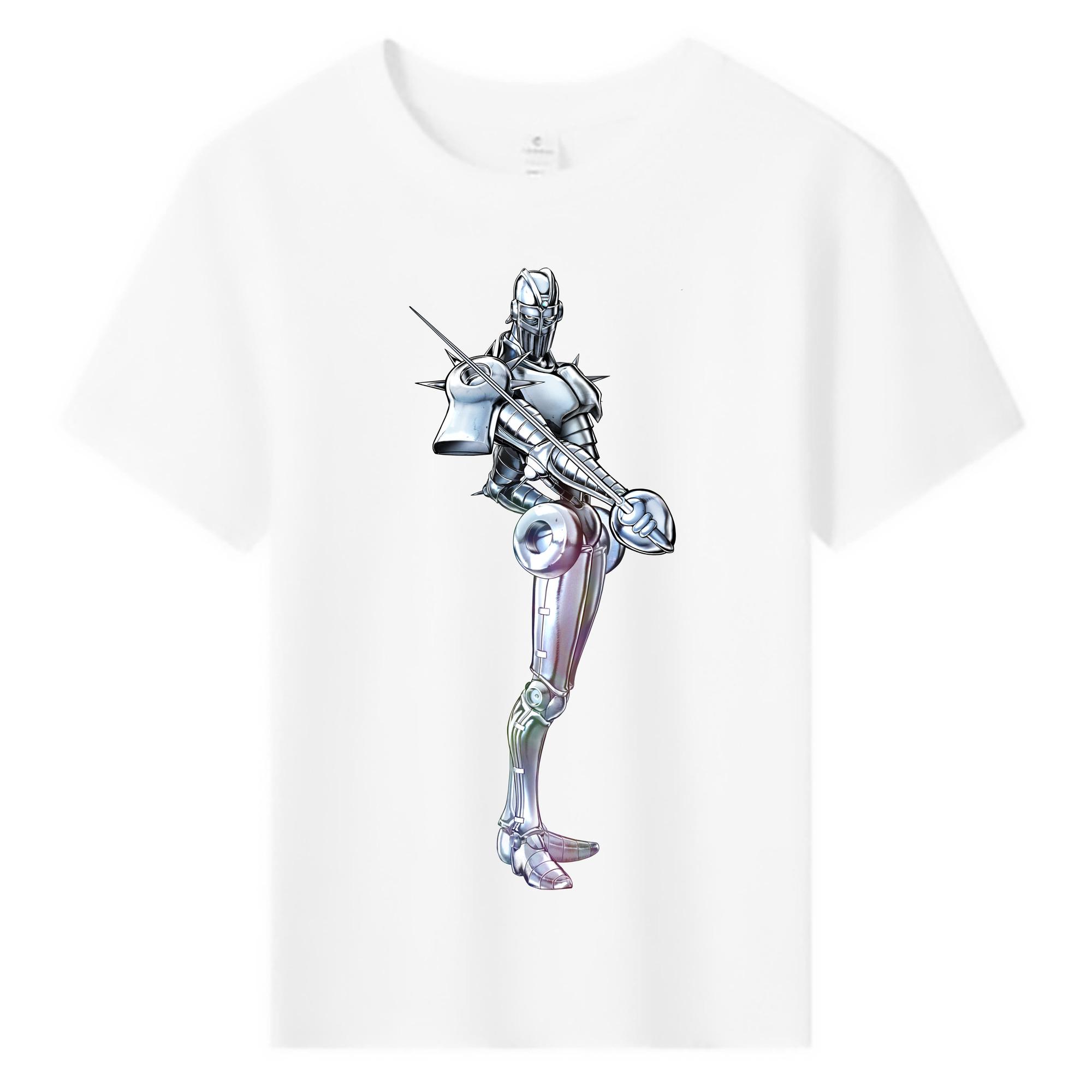 （画像用） ジョジョの奇妙な冒険 ジャン＝ピエール?ポルナレフ JoJo's Bizarre Adventure Jan Pierre Polnareff 綿100％キッズTシャツ（フロントプリント）