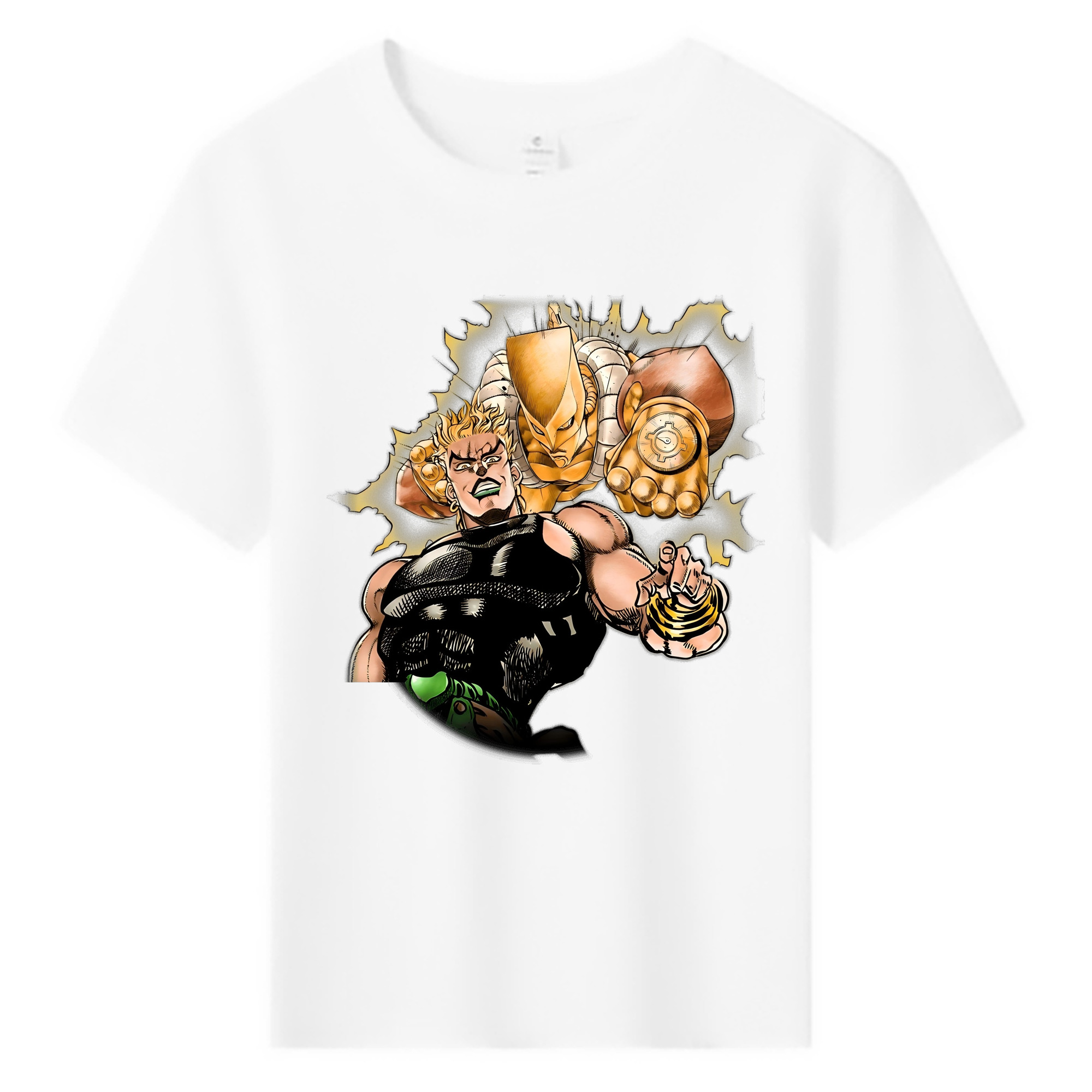 （画像用） ジョジョの奇妙な冒険 ディオ?ブランドー JoJo's Bizarre Adventure Dio Brando 綿100％キッズTシャツ（フロントプリント）