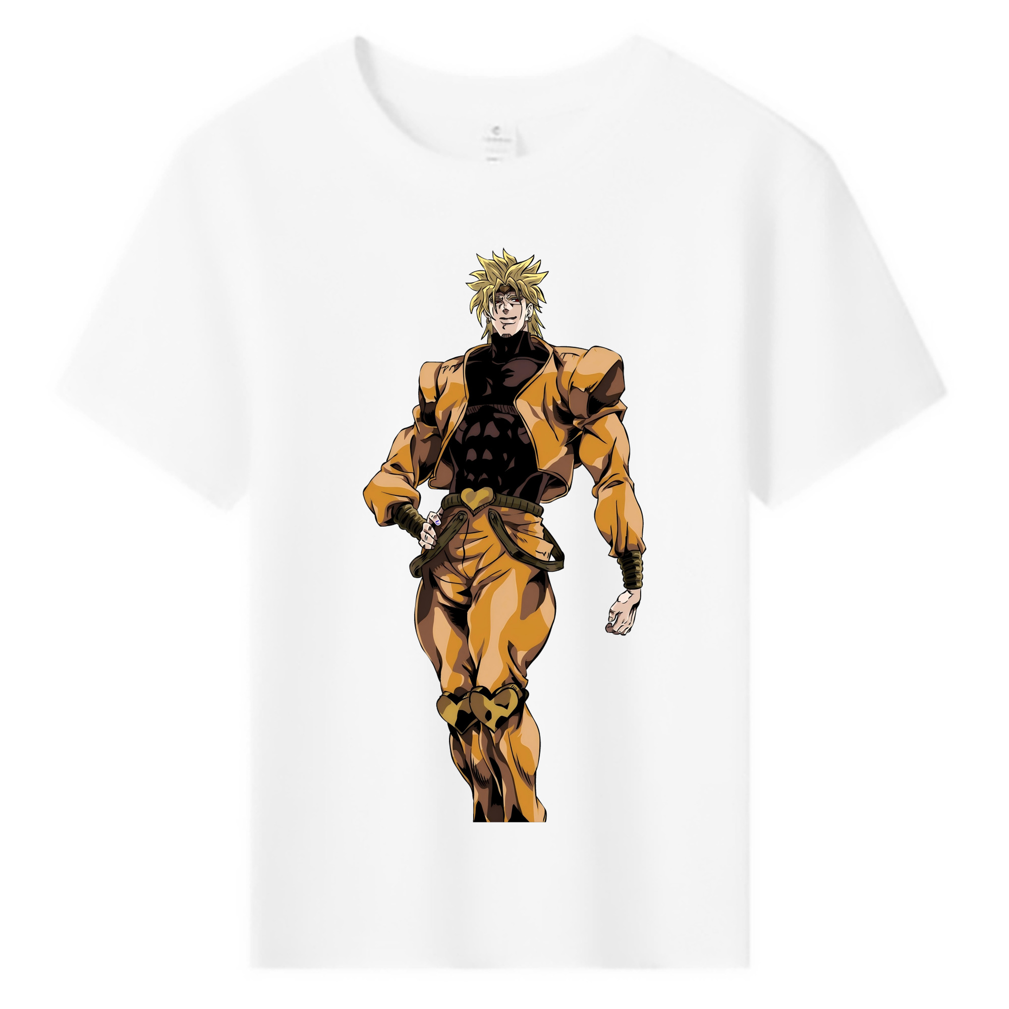 （画像用） ジョジョの奇妙な冒険 ディオ?ブランドー JoJo's Bizarre Adventure Dio Brando 綿100％キッズTシャツ（フロントプリント）