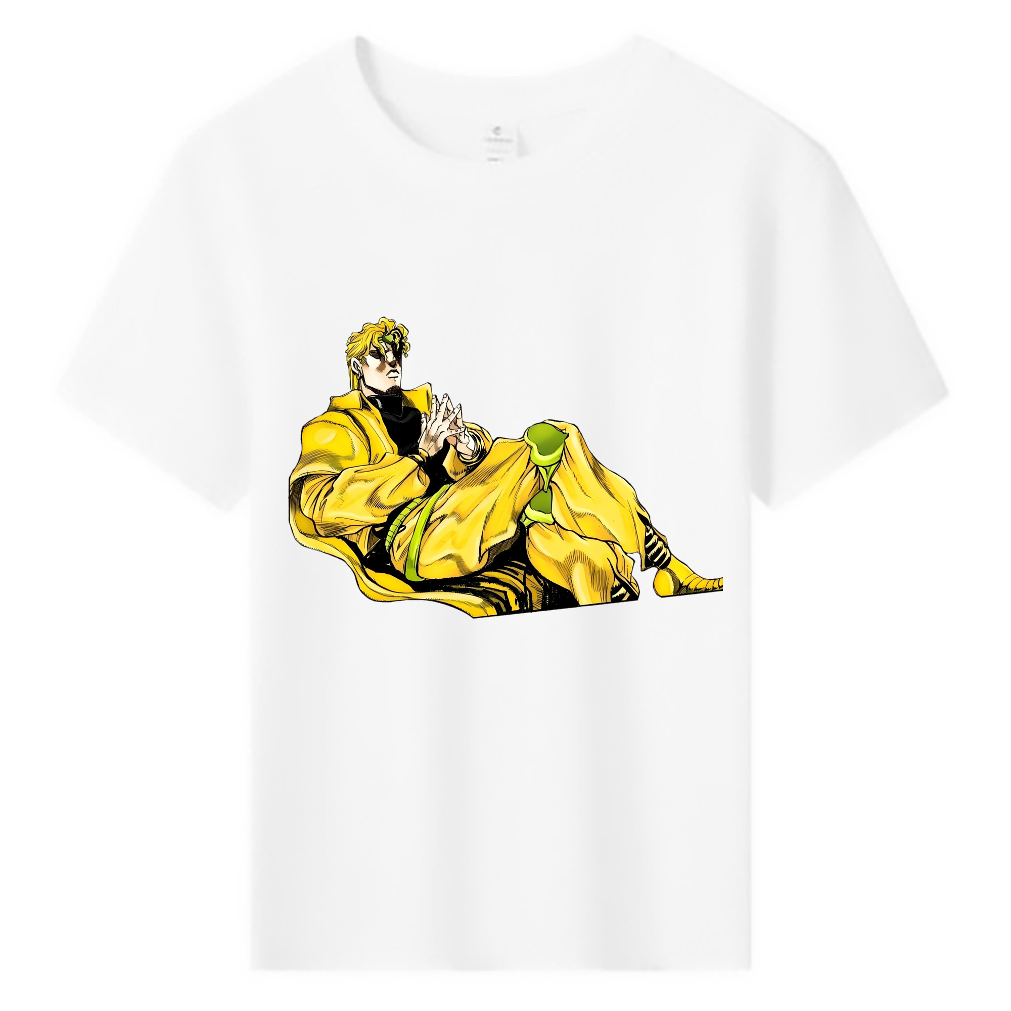 （画像用） ジョジョの奇妙な冒険 ディオ?ブランドー JoJo's Bizarre Adventure Dio Brando 綿100％キッズTシャツ（フロントプリント）
