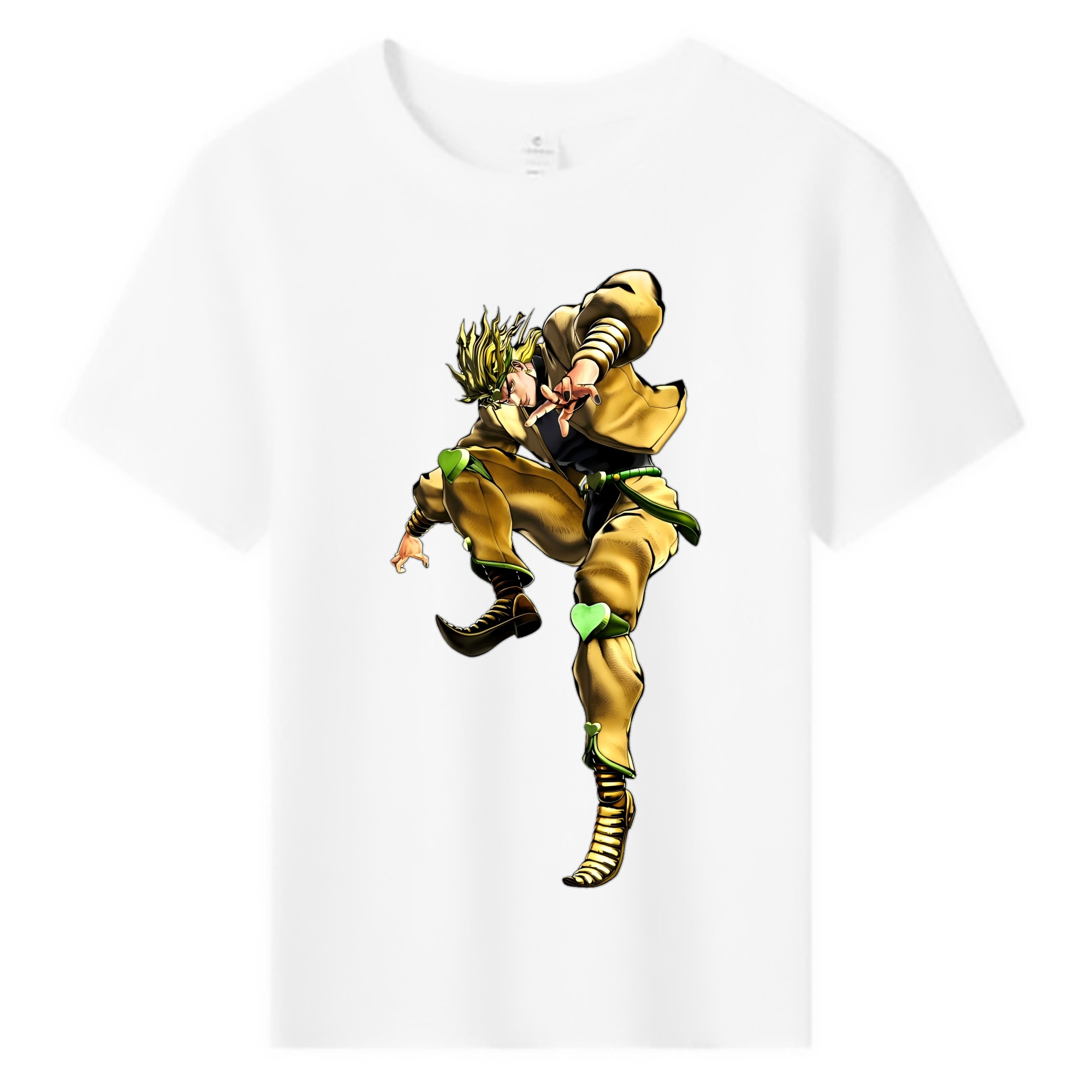 （画像用） ジョジョの奇妙な冒険 ディオ?ブランドー JoJo's Bizarre Adventure Dio Brando 綿100％キッズTシャツ（フロントプリント）