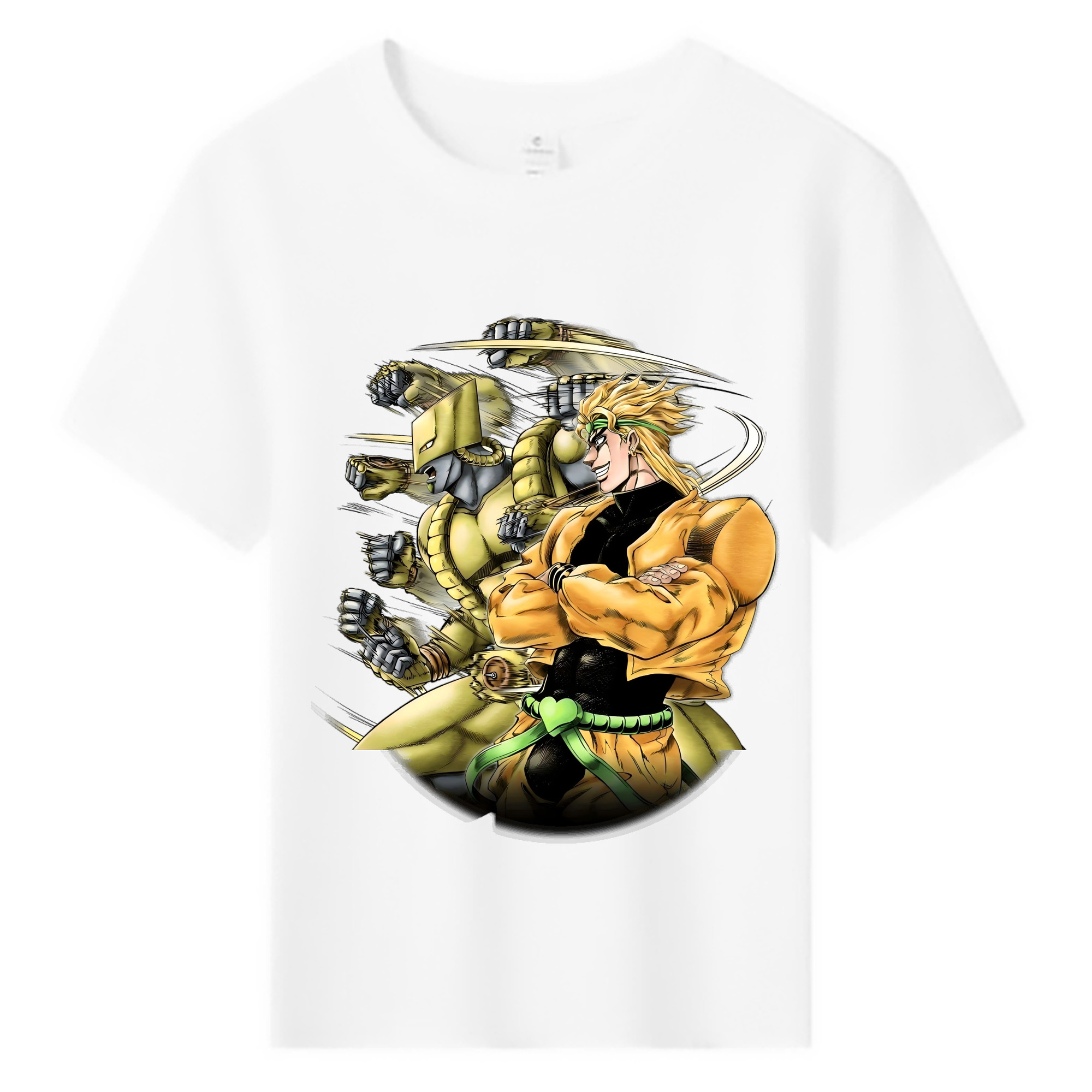 （画像用） ジョジョの奇妙な冒険 ディオ?ブランドー JoJo's Bizarre Adventure Dio Brando 綿100％キッズTシャツ（フロントプリント）
