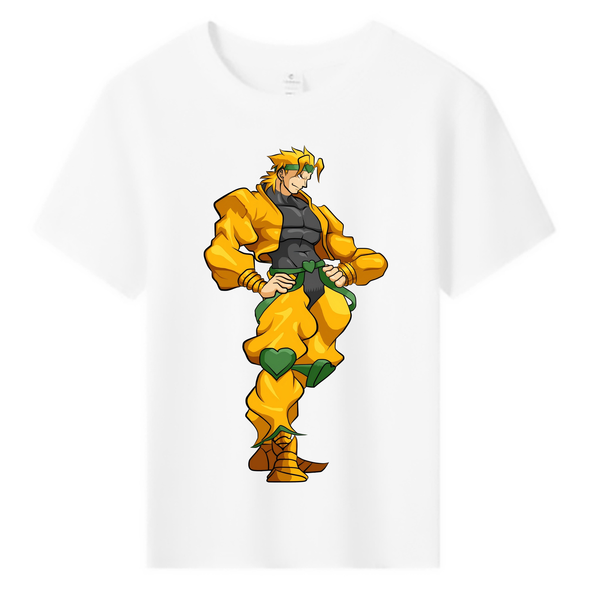 （画像用） ジョジョの奇妙な冒険 ディオ?ブランドー JoJo's Bizarre Adventure Dio Brando 綿100％キッズTシャツ（フロントプリント）