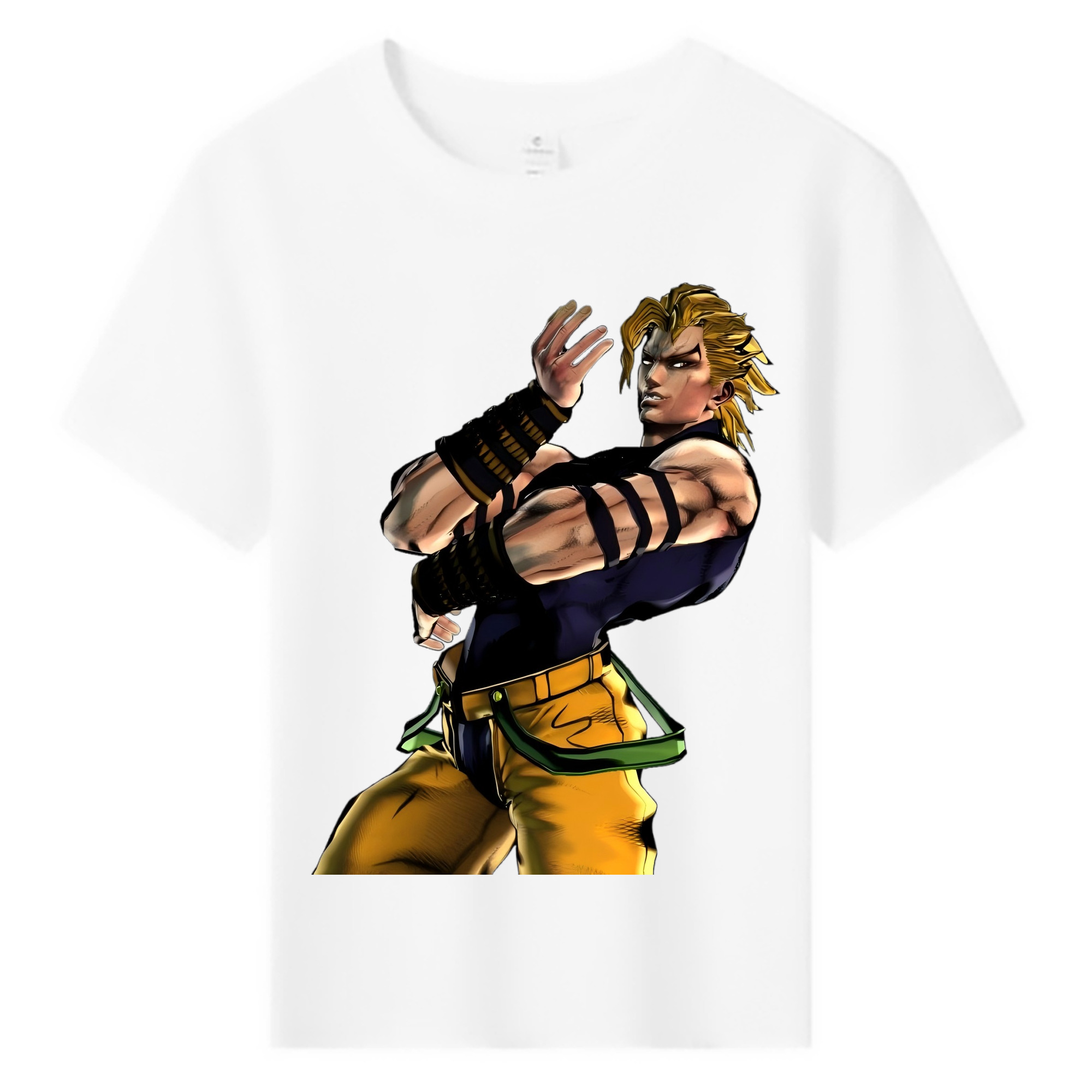 （画像用） ジョジョの奇妙な冒険 ディオ?ブランドー JoJo's Bizarre Adventure Dio Brando 綿100％キッズTシャツ（フロントプリント）